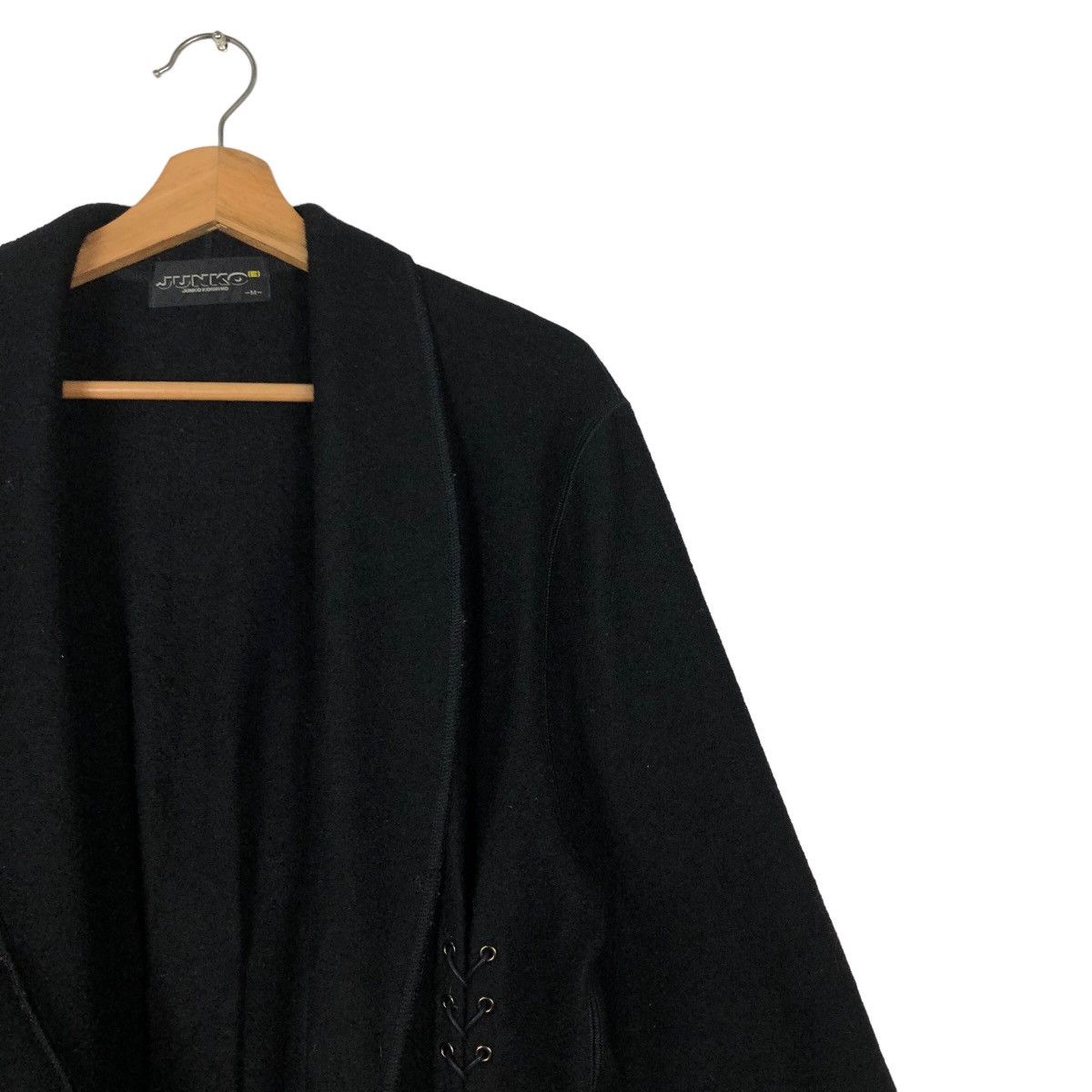 Issey Miyake 🔥Rich Black Punk Design Jacket Bondage Junko Koshino Size US M / EU 48-50 / 2 - 6 Thumbnail