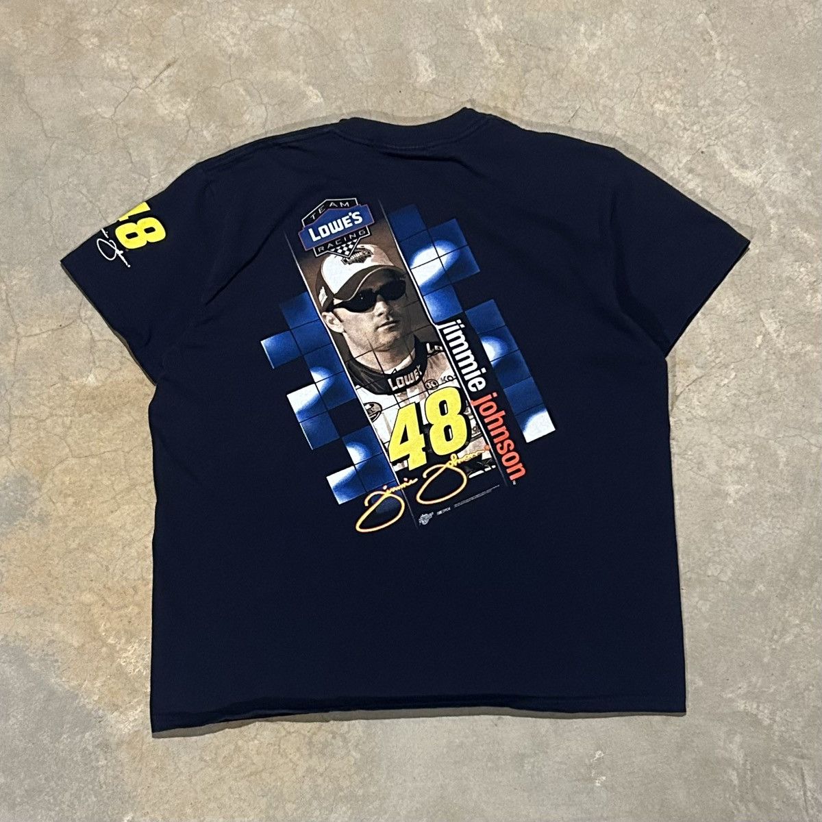 NASCAR × Vintage Crazy Vintage Y2K Nascar Jimmie Johnson Lowe’s Racing Tee Size US L / EU 52-54 / 3 - 1 Thumbnail