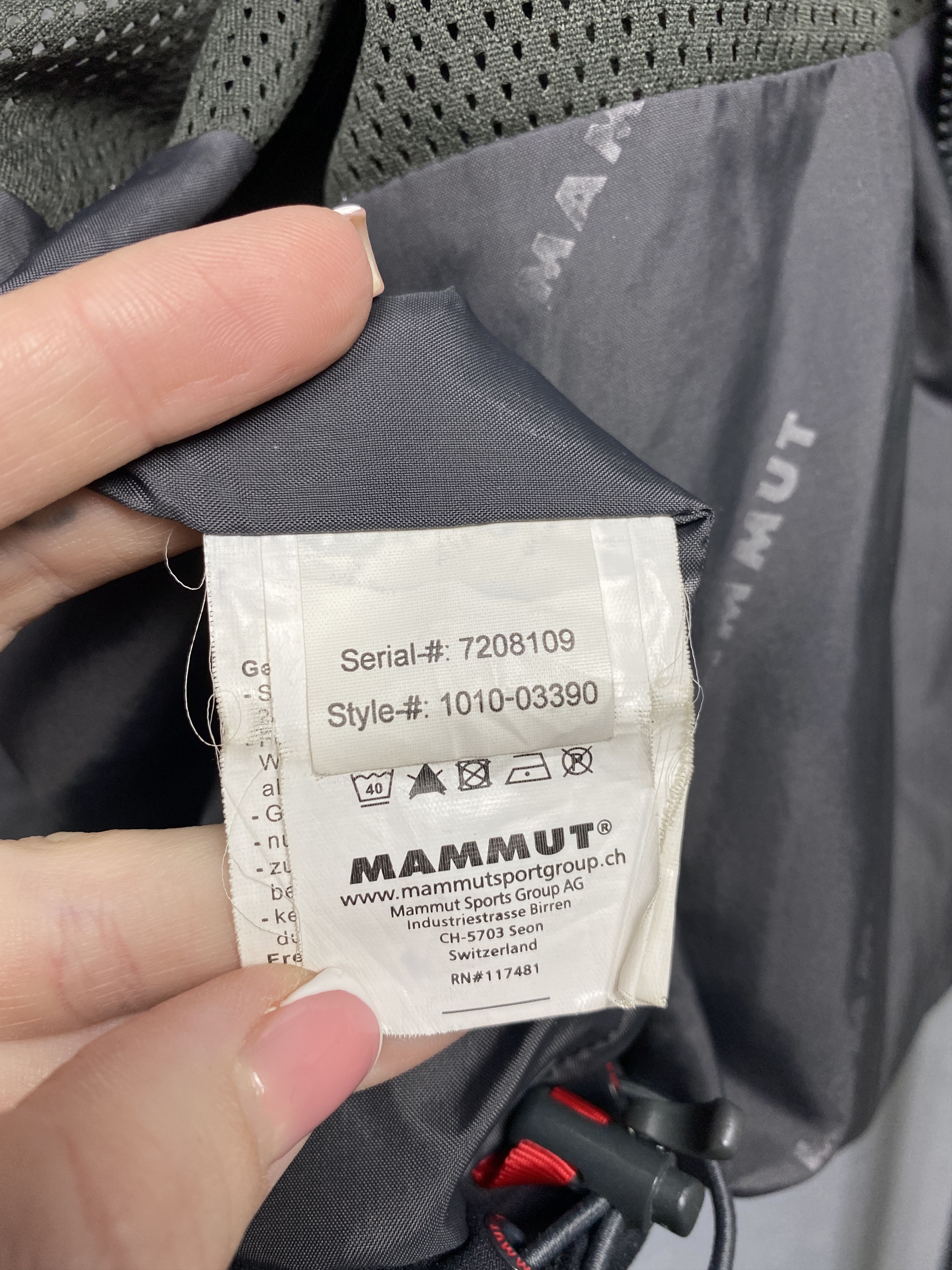 Mammut Mammut DryTech Vintage Mens Nylon Jacket Size US XL / EU 56 / 4 - 5 Thumbnail
