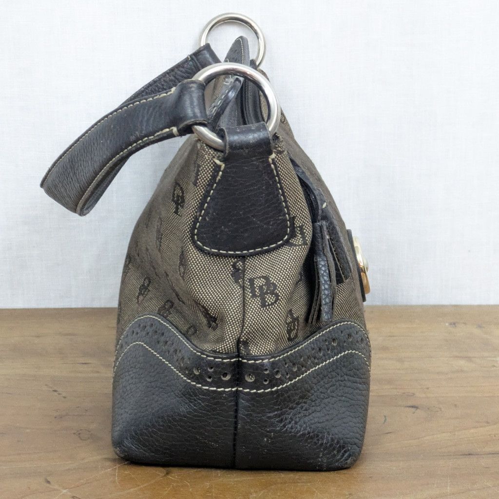 Dooney & Bourke Dooney & Bourke Signature Leather & Canvas Shoulder Bag Size ONE SIZE - 3 Thumbnail