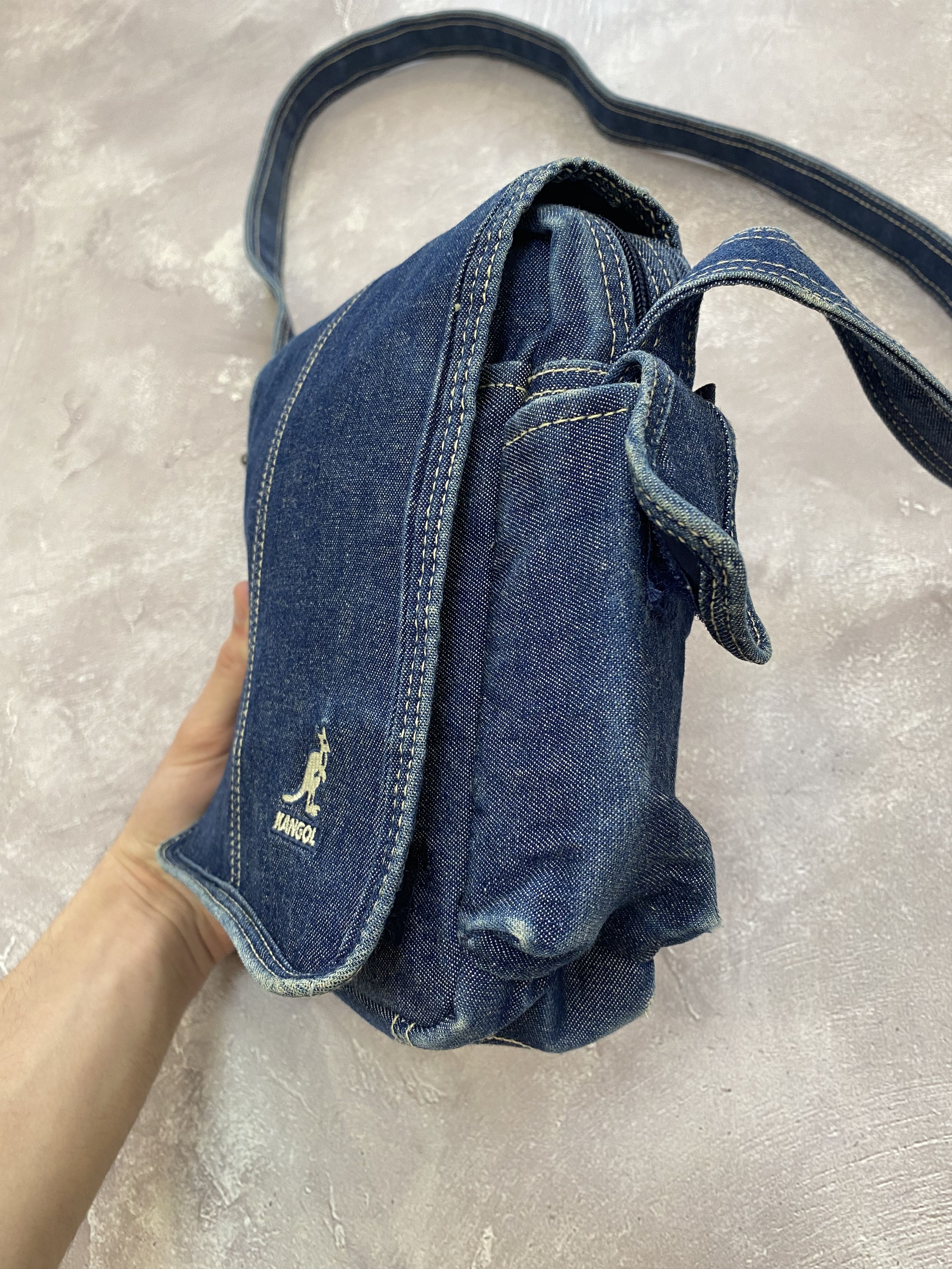 Kangol × Vintage Vintage Kangol Denim Shoulder Bag Size ONE SIZE - 3 Thumbnail