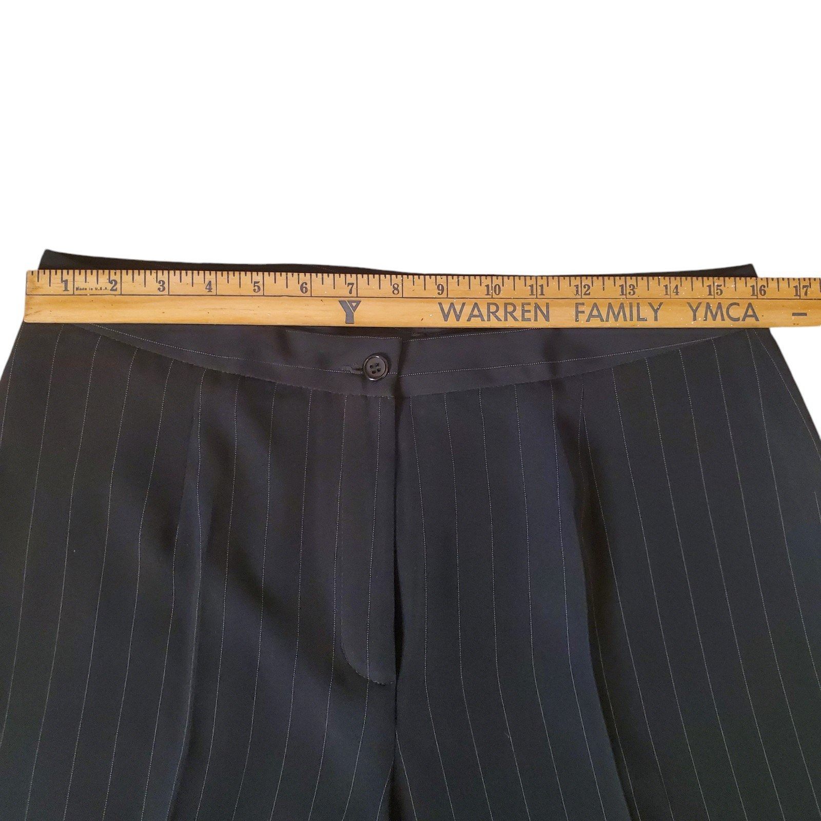 Ivan Grundahl Ivan Grundahl Vintage Wide Leg Dress Pants Pinstripe Pants B Size 32" / US 10 / IT 46 - 3 Thumbnail