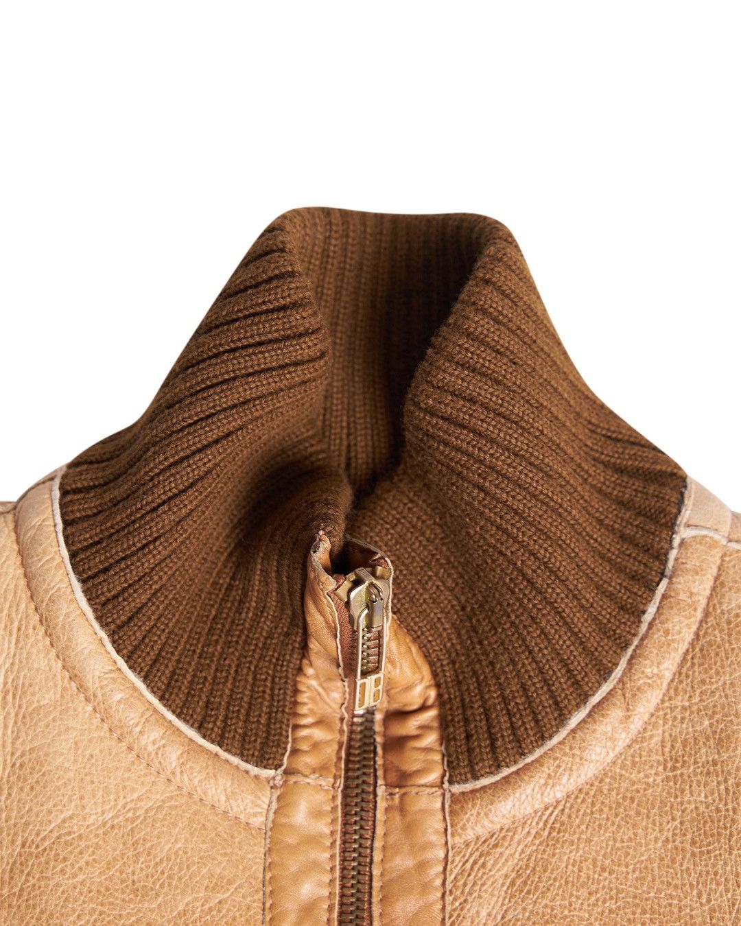 Dirk Bikkembergs Dirk Bikkembergs F/W2004 Mens Fleece Lined Leather Jacket Size US L / EU 52-54 / 3 - 4 Thumbnail