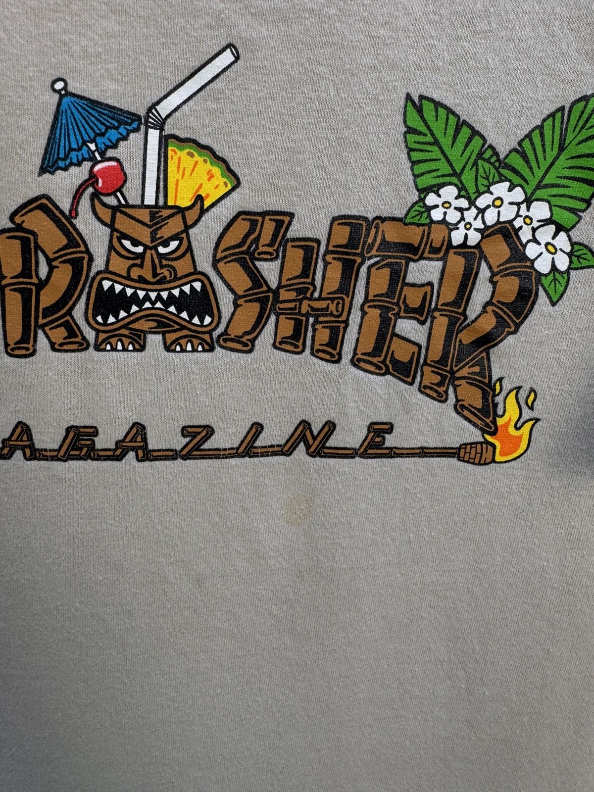 Thrasher Thrasher Magazine Tiki Logo Graphic T-Shirt Beige Size L Size US L / EU 52-54 / 3 - 5 Thumbnail