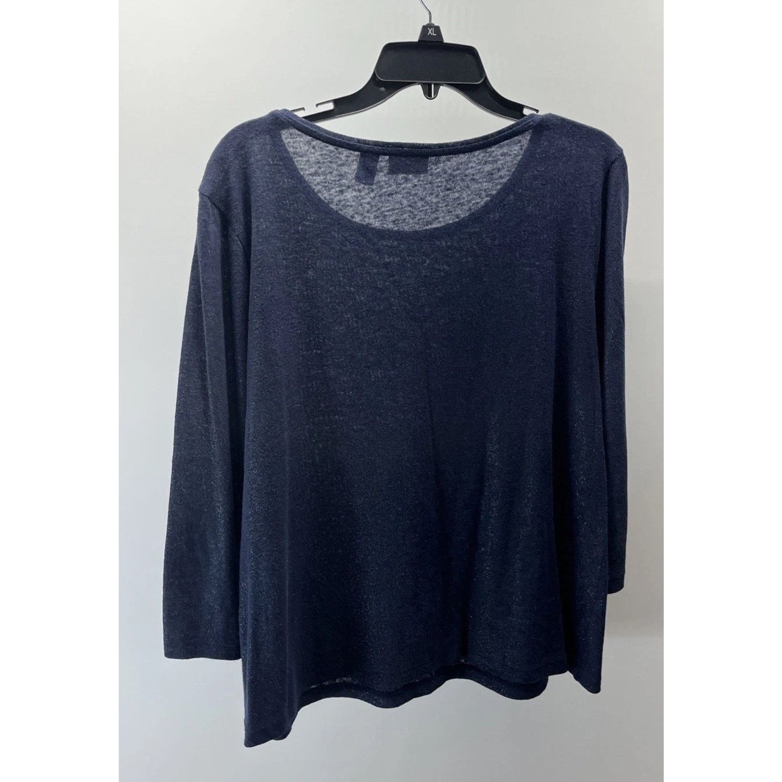 Chicos Chicos Size 1 Linen Blend Sweater Womens Medium Blue Size M / US 6-8 / IT 42-44 - 2 Thumbnail