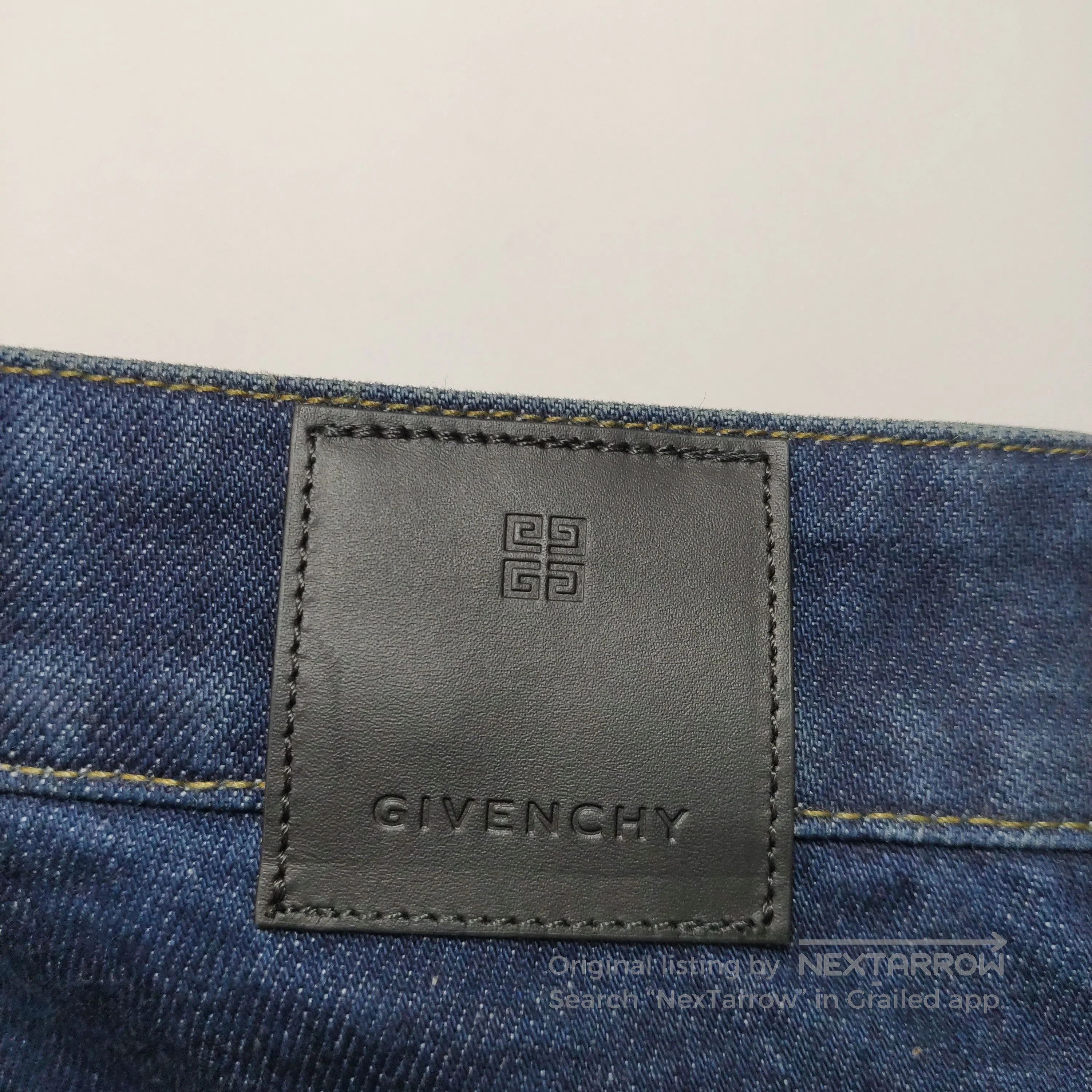 Givenchy Dark Blue High-Waisted Denim Jeans. Size US 35 - 3 Thumbnail