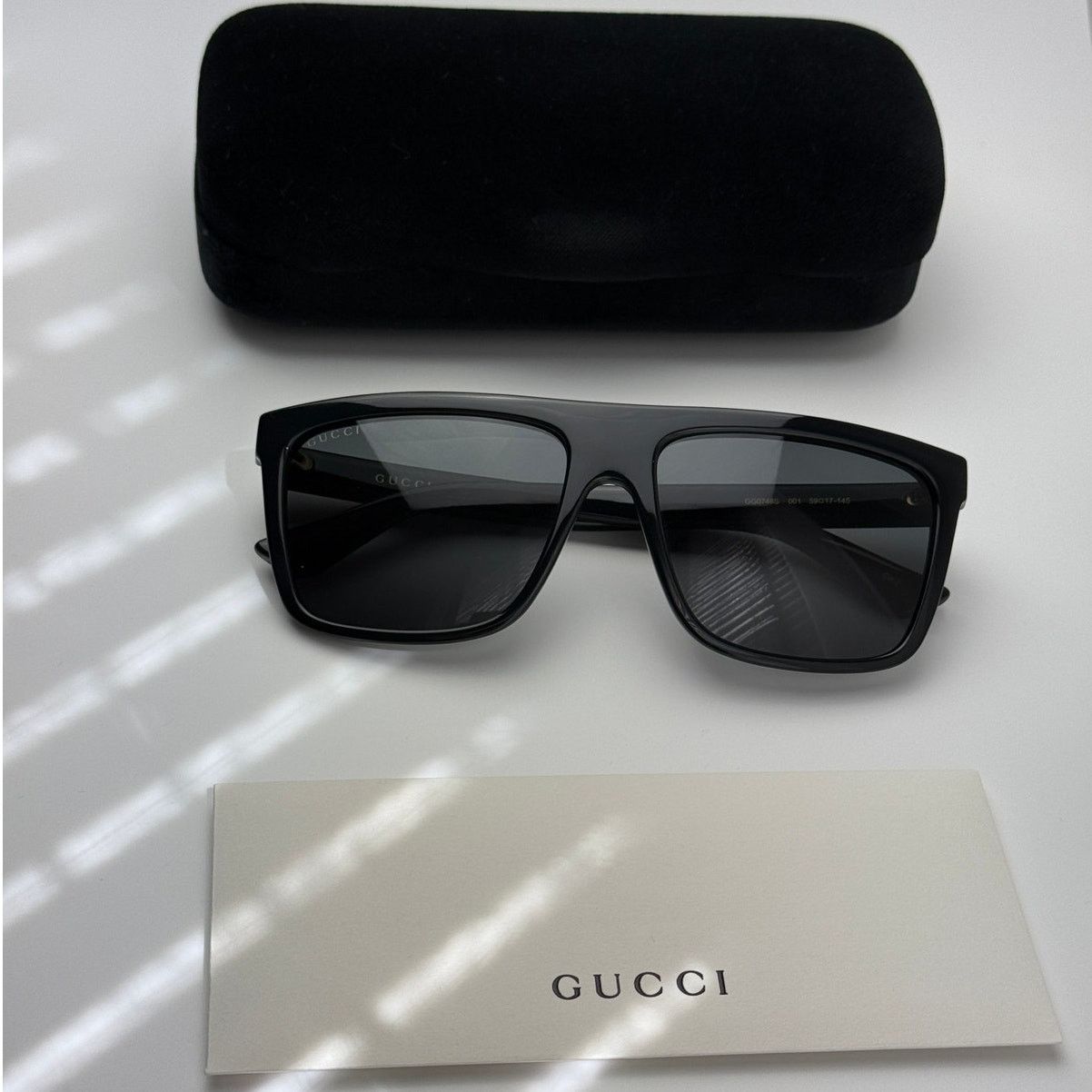 Gucci NEW Gucci Sunglasses GG0748S 001 Black Unisex Size ONE SIZE - 14 Thumbnail