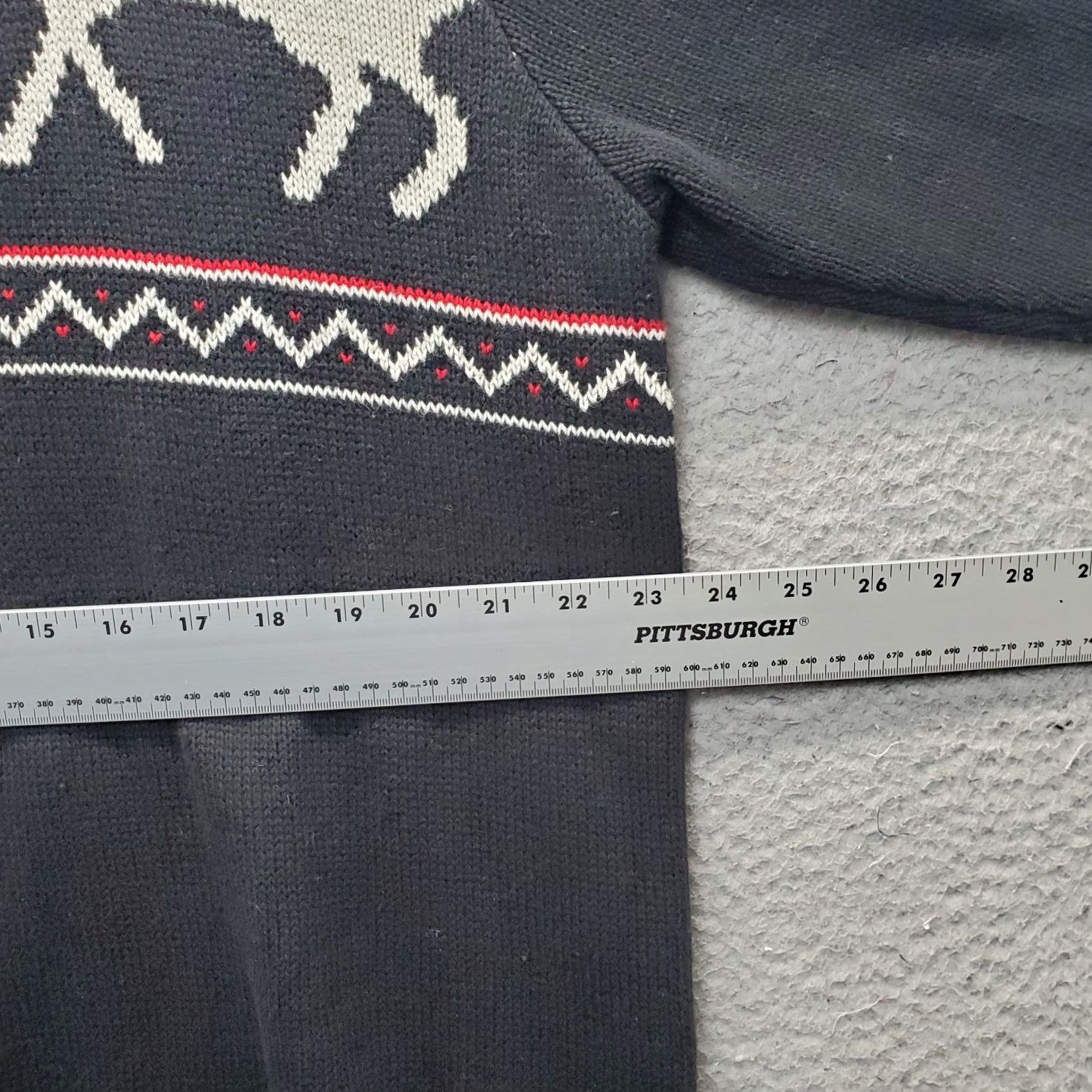 Chaps Chaps Mens XL Multicolor Geometric Chunky-Knit 1/4 Zip Christmas Winter Sweater Shirt Mens Size XL Size US XL / EU 56 / 4 - 4 Thumbnail