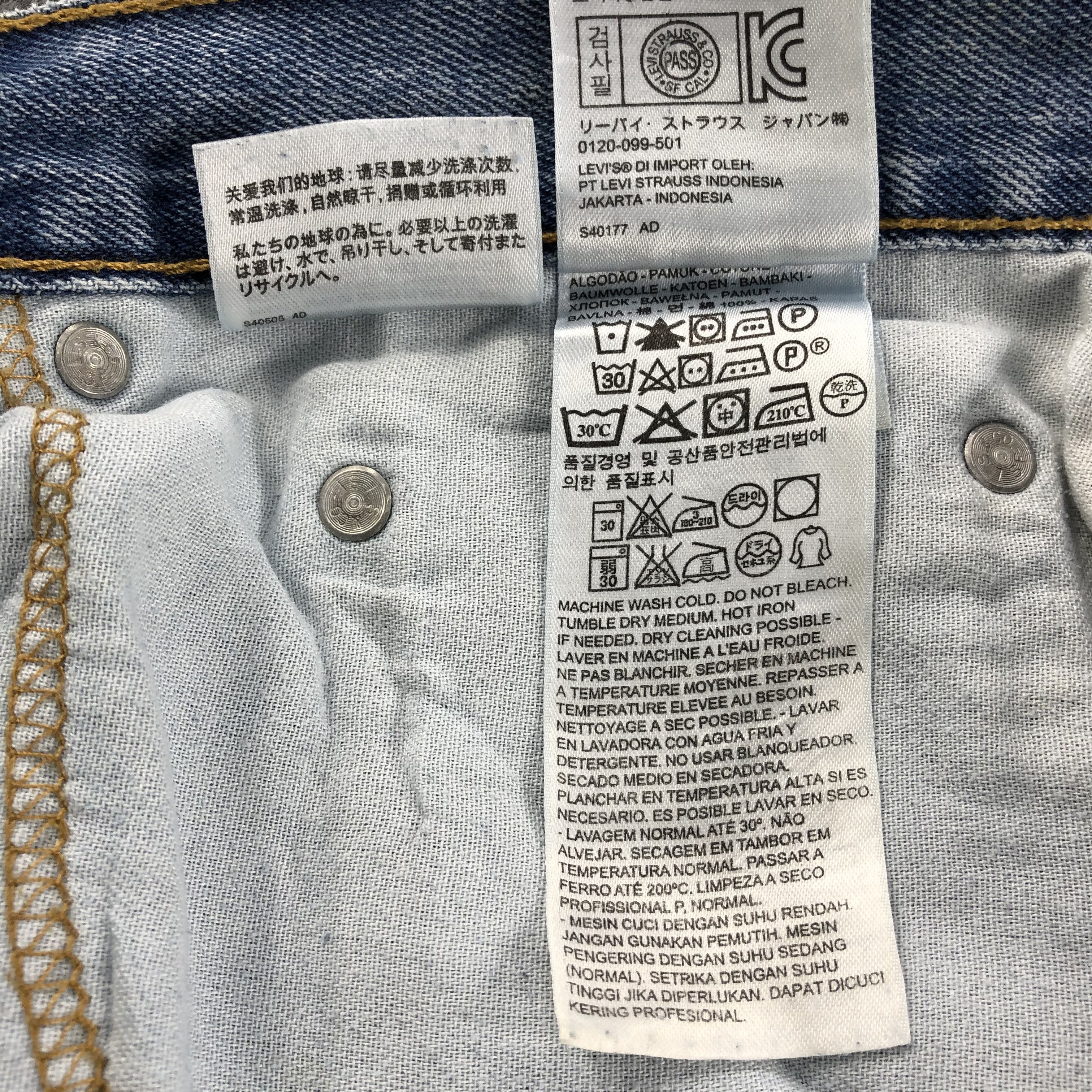 Levi's Vintage Blue Wash Levis 550 Jeans-J1719 Size US 42 / EU 58 - 18 Thumbnail