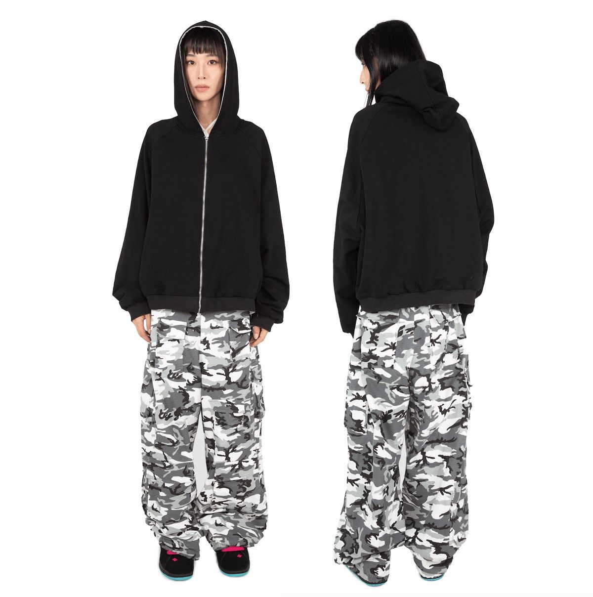 Asspizza × Streetwear Haunted Starbucks Camo Multi Pocket Cargo 