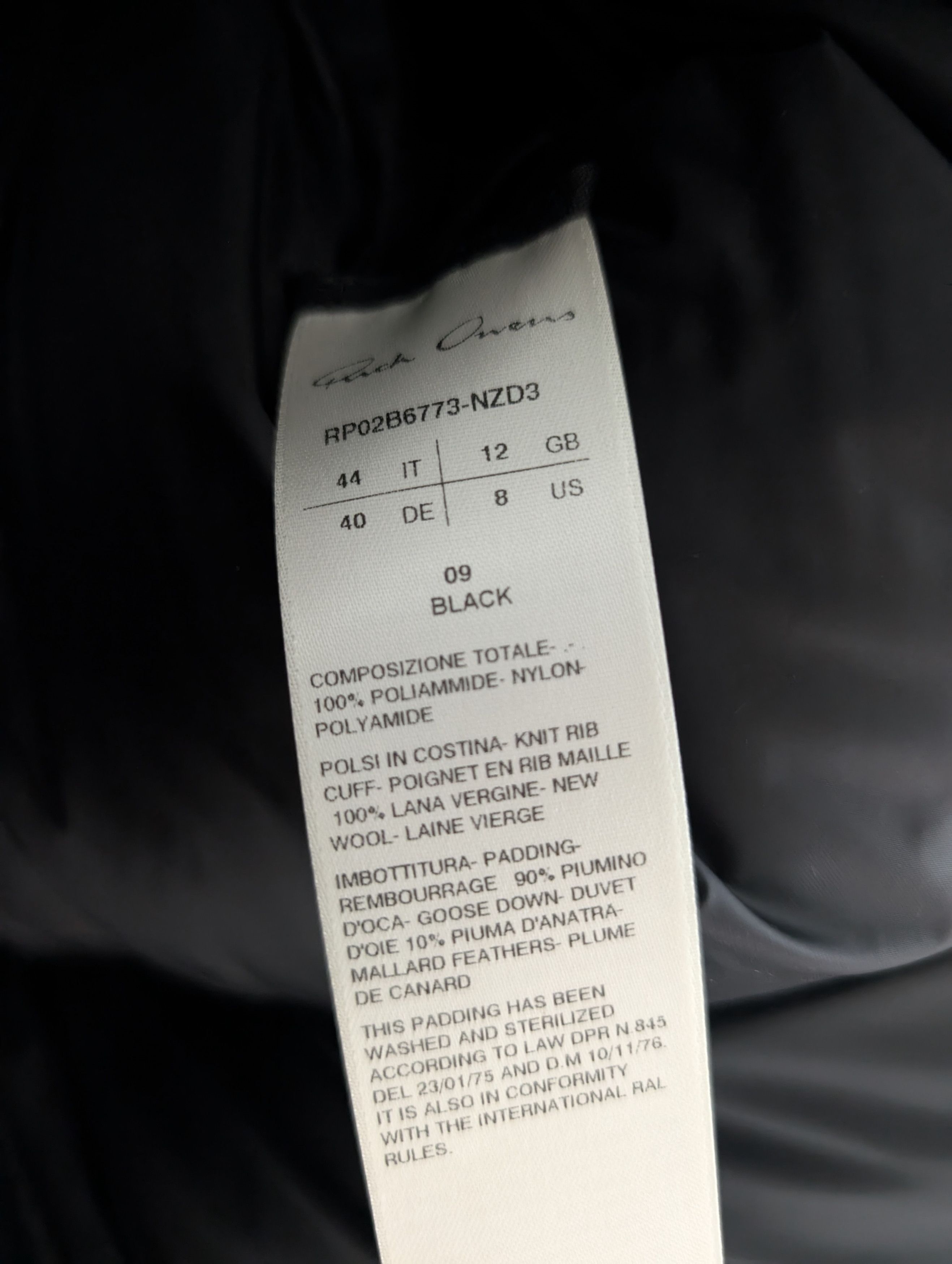 Rick Owens FW22 Cropped Funnel Down Puffer Size US L / EU 52-54 / 3 - 11 Thumbnail