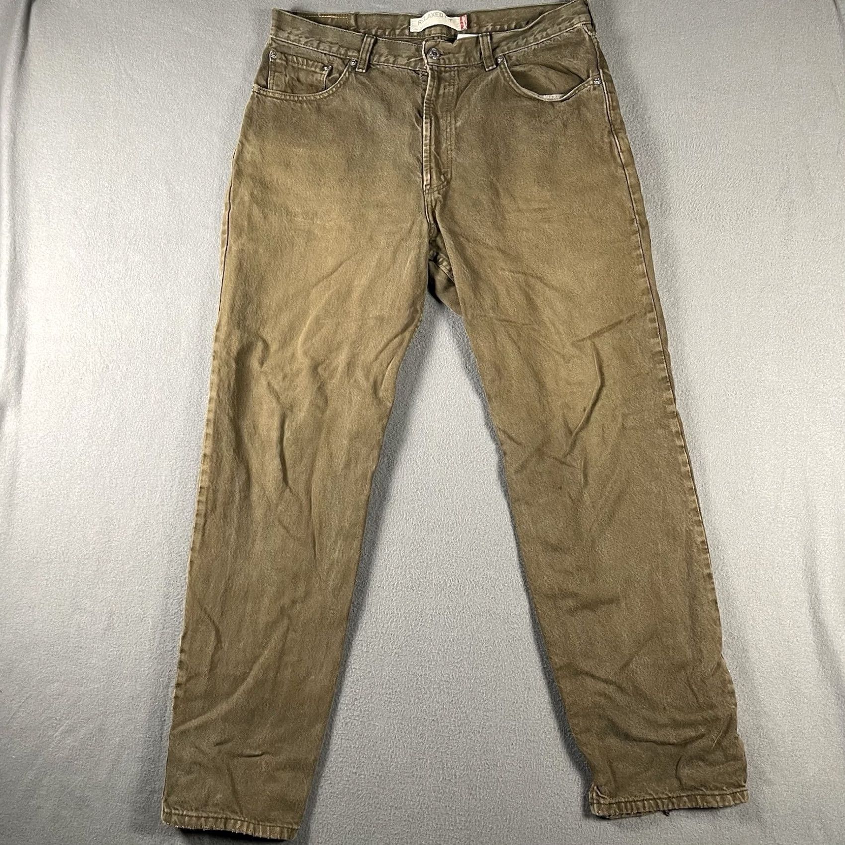 Levi's VINTAGE Levi's 550 Jeans Mens 36x32 Brown Relaxed Tapered Cotton VTG USA Size US 36 / EU 52 - 3 Thumbnail