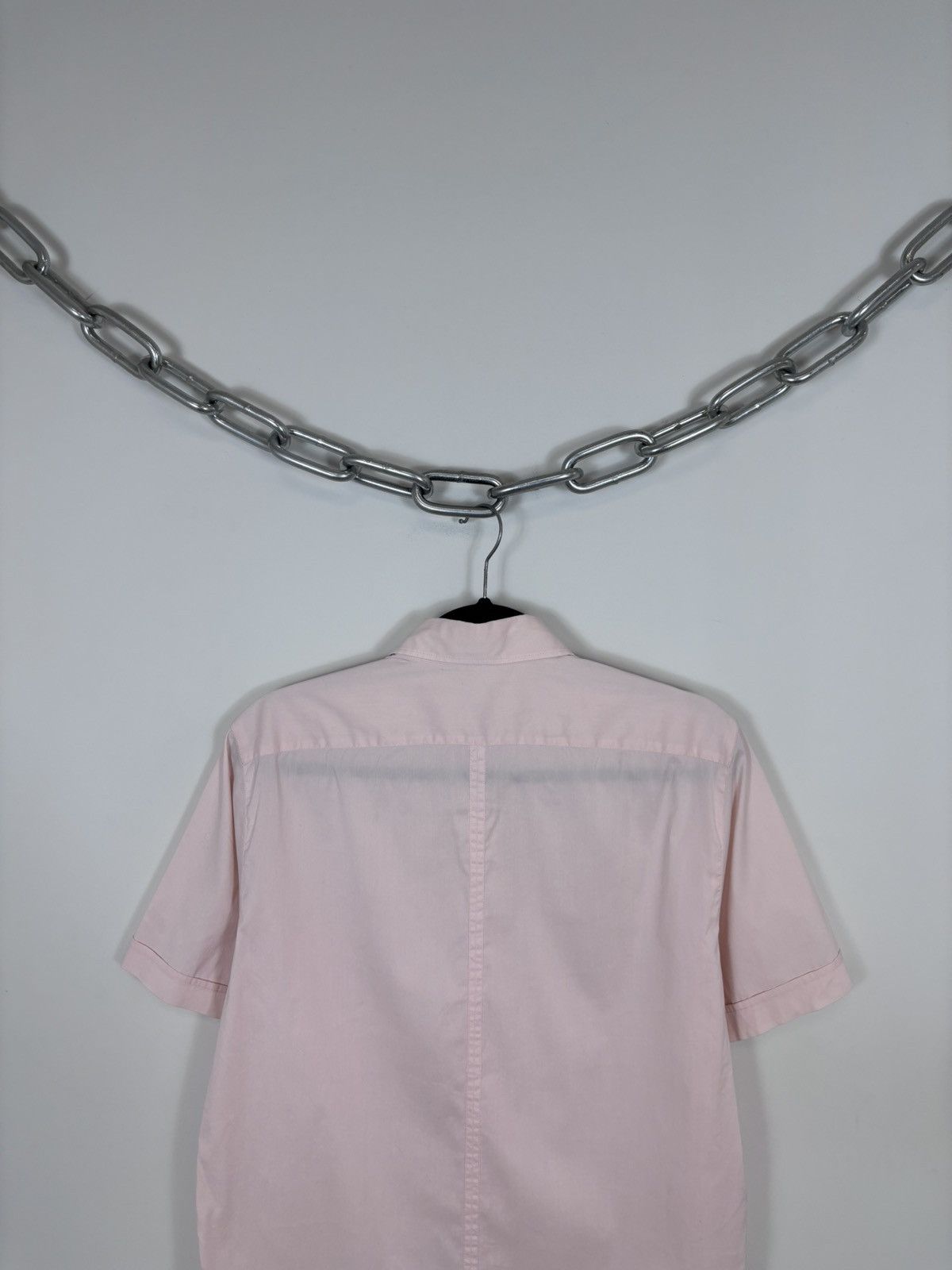 Paul Smith Paul Smith Men’s Pink Pocket Short Sleeve Shirt Cotton Blend Size US M / EU 48-50 / 2 - 17 Thumbnail