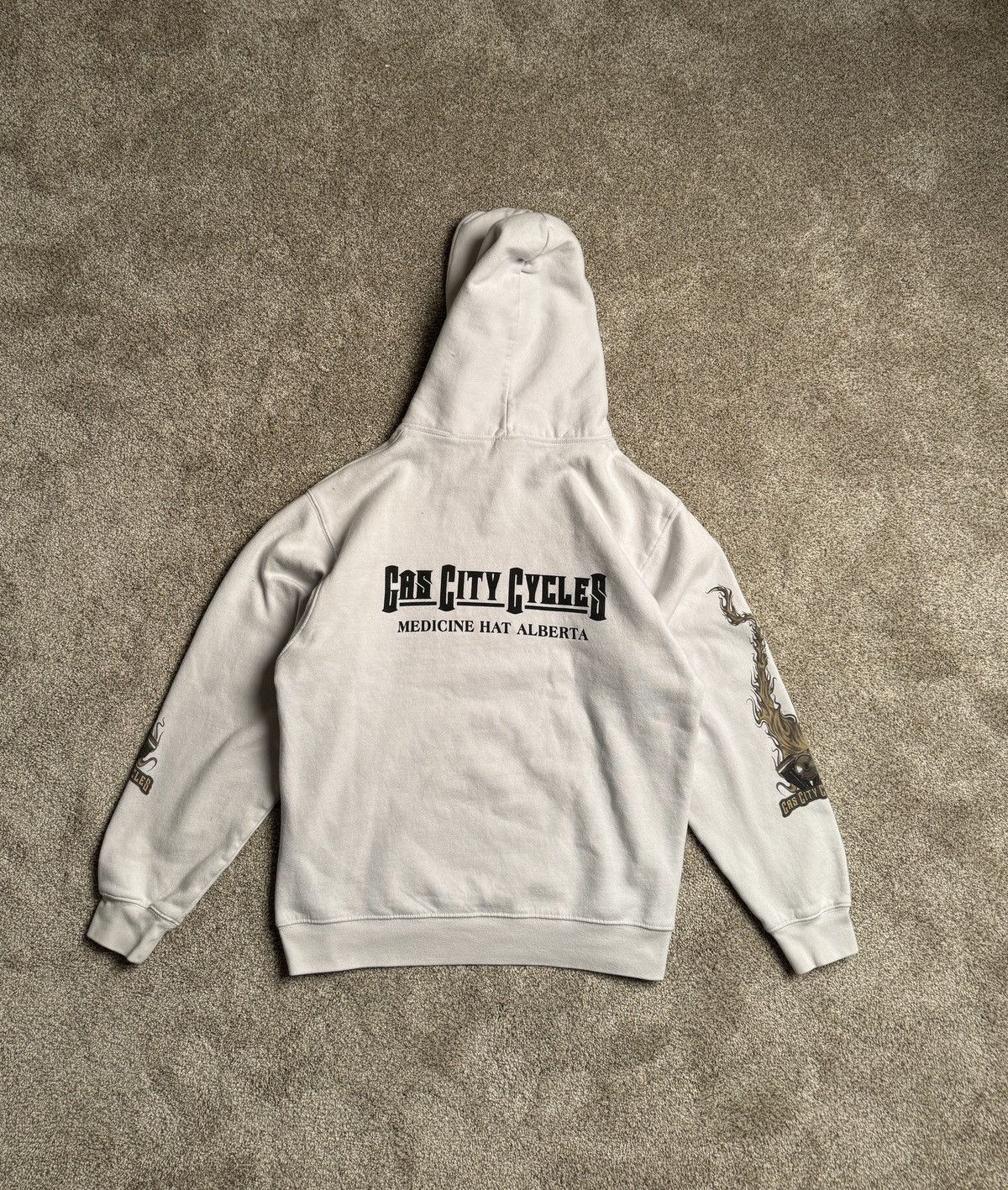 Other WHITE GAS CITY CYCLES PULLOVER HOODIE Size US M / EU 48-50 / 2 - 6 Thumbnail