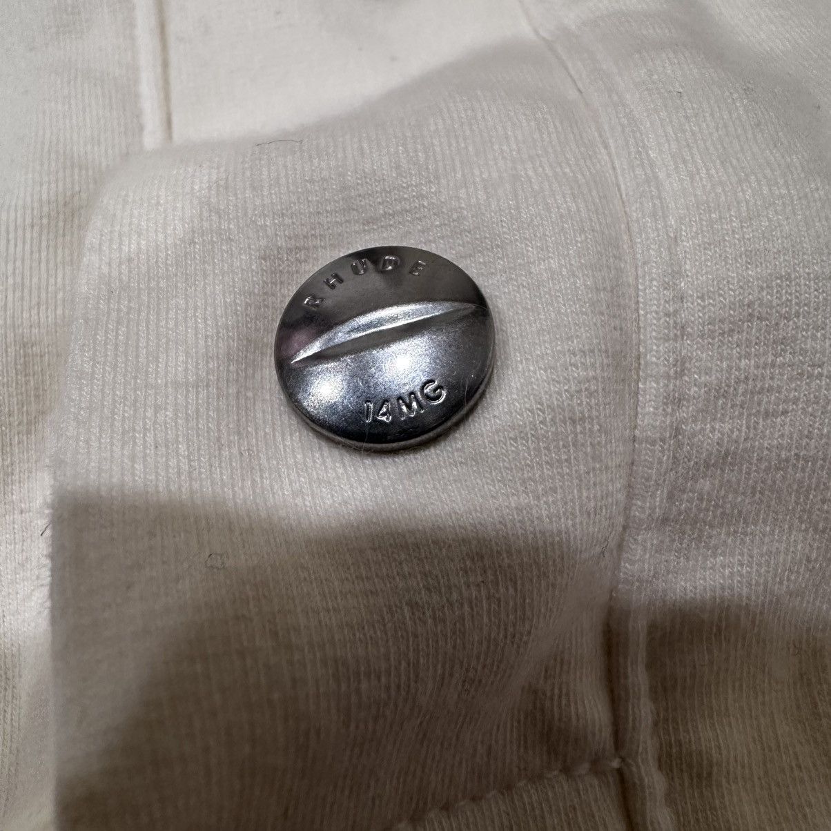 Rhude Rhude Cream Oversized Polo Shirt Size US XS / EU 42 / 0 - 6 Thumbnail