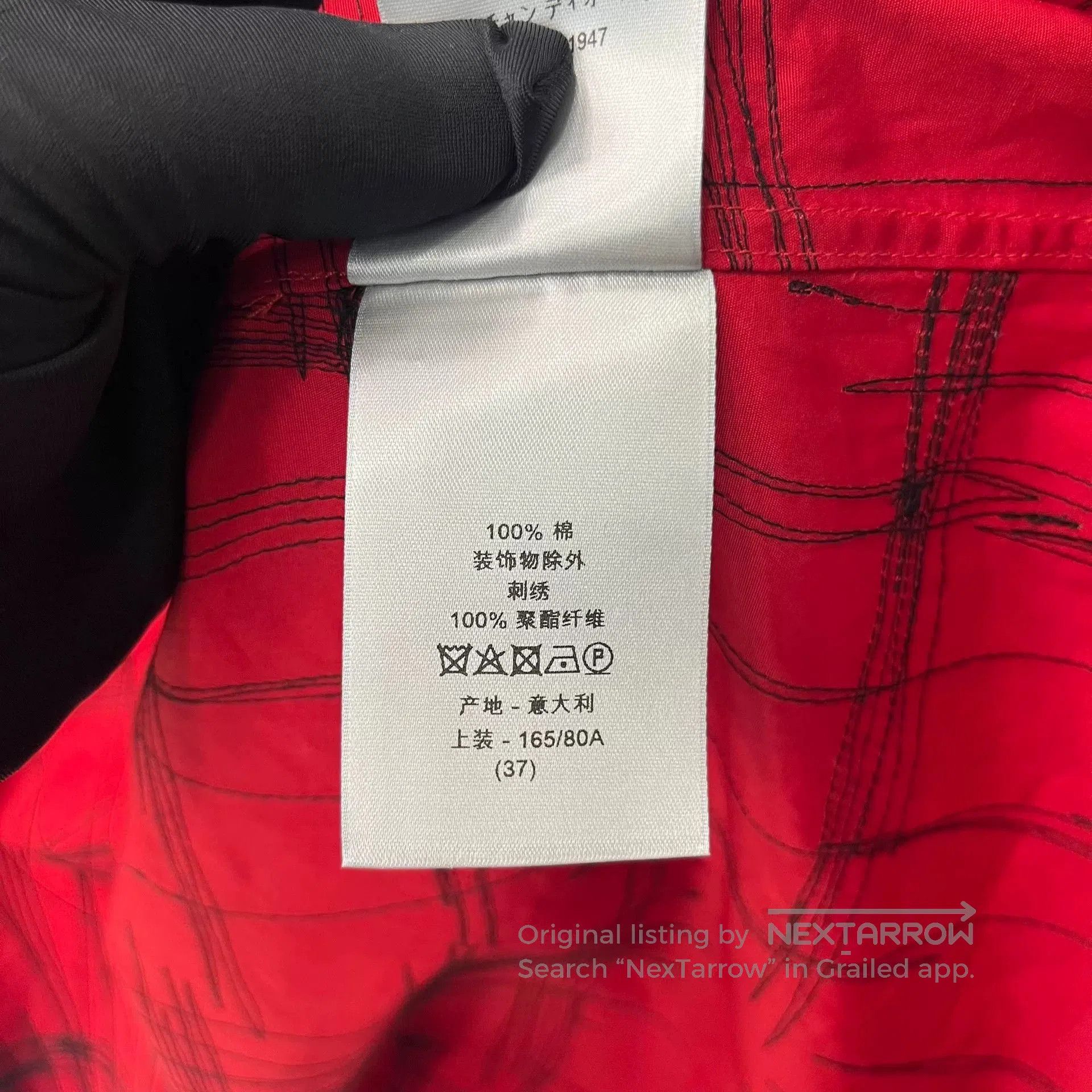 Dior red long sleeve dapper shirt by dior. Size US M / EU 48-50 / 2 - 5 Thumbnail
