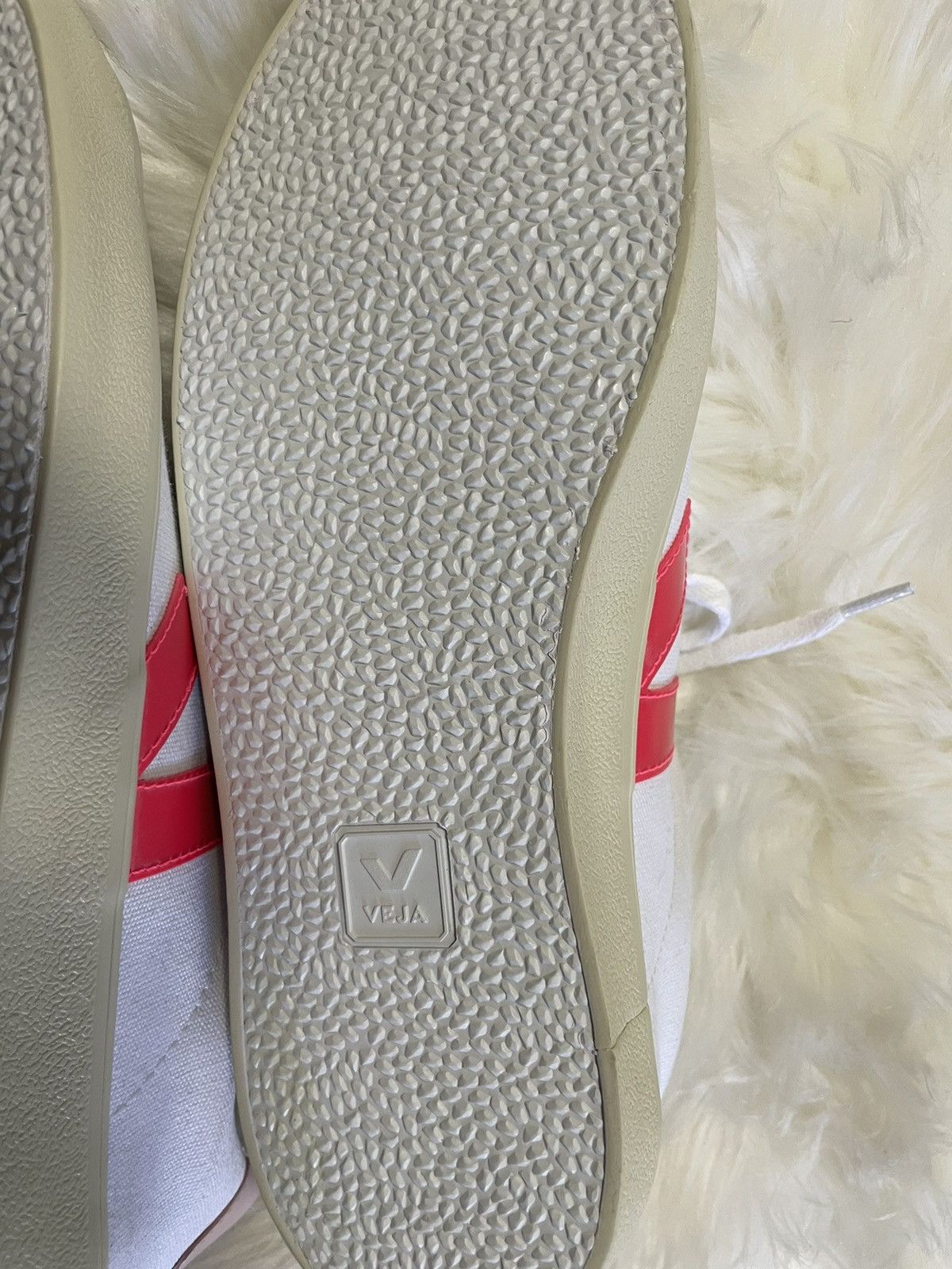 Veja Veja Womens Esplar SE Canvas Shoes White Rose Fluo Petale Size US 10 / IT 40 - 5 Thumbnail