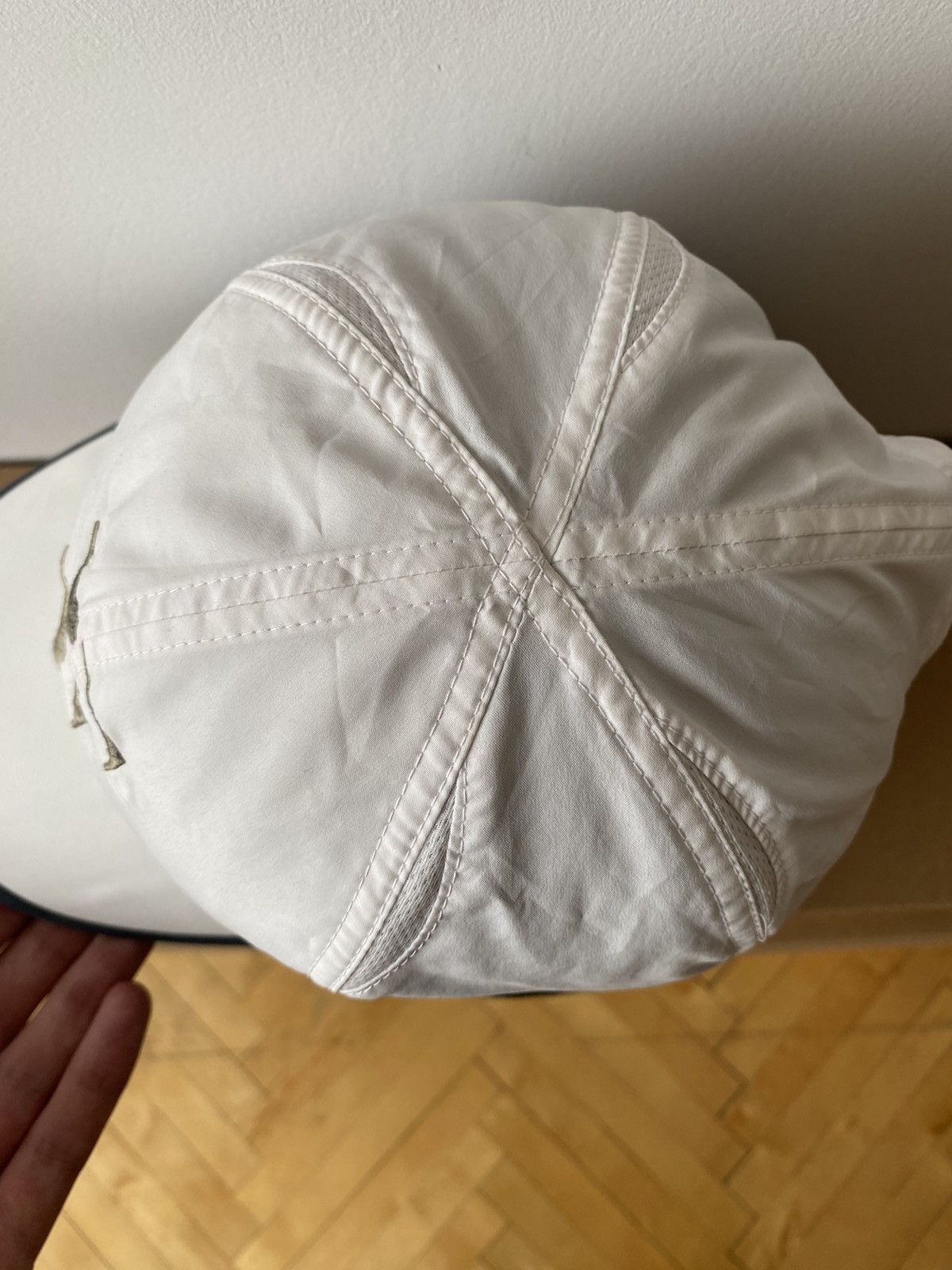 Nike × Vintage Vintage Roger Federer Nike Big Logo RF White Tennis Cap Size ONE SIZE - 4 Thumbnail