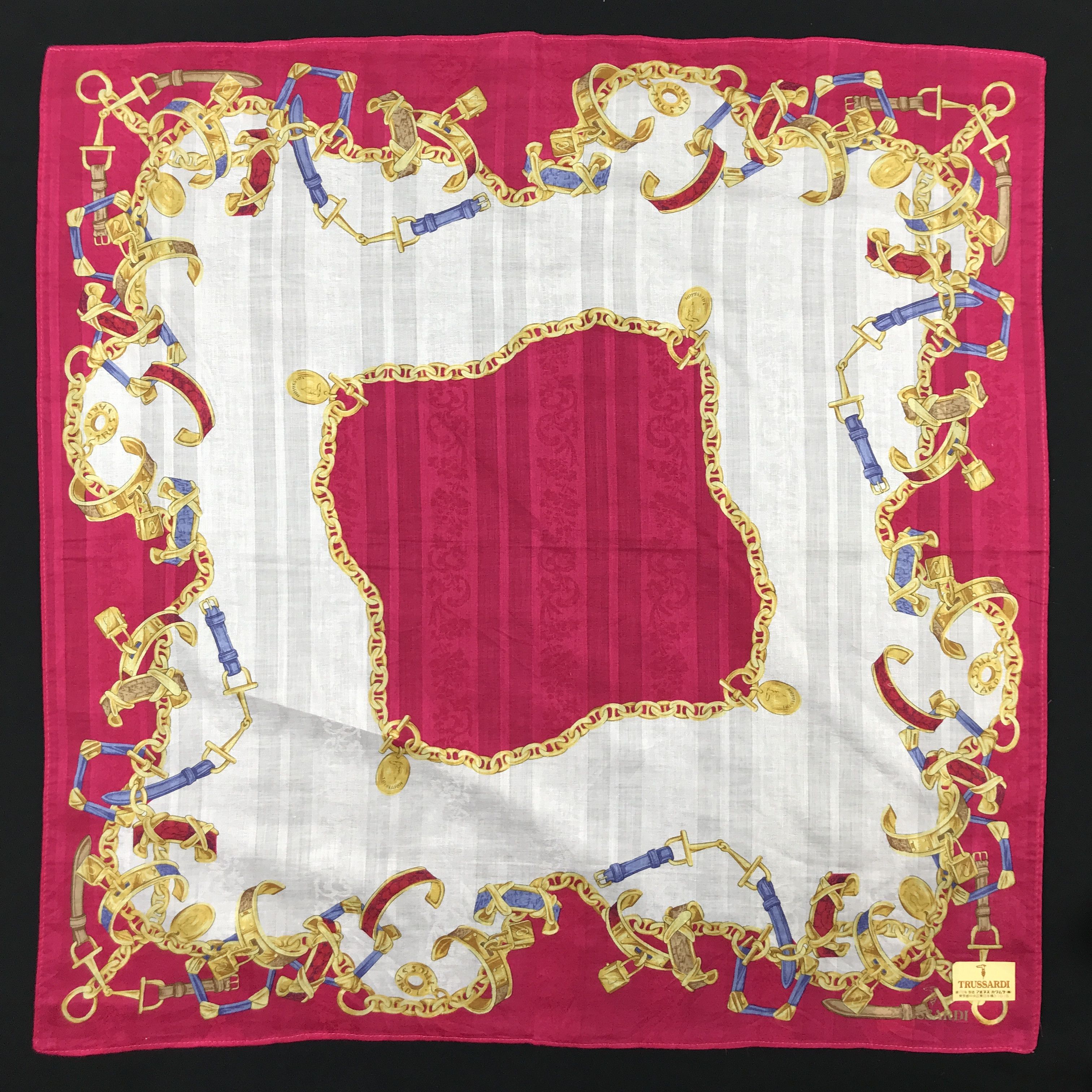Designer × Trussardi × Vintage Vintage Trussardi Bandana Neckerchief Handkerchief Size ONE SIZE - 1 Thumbnail