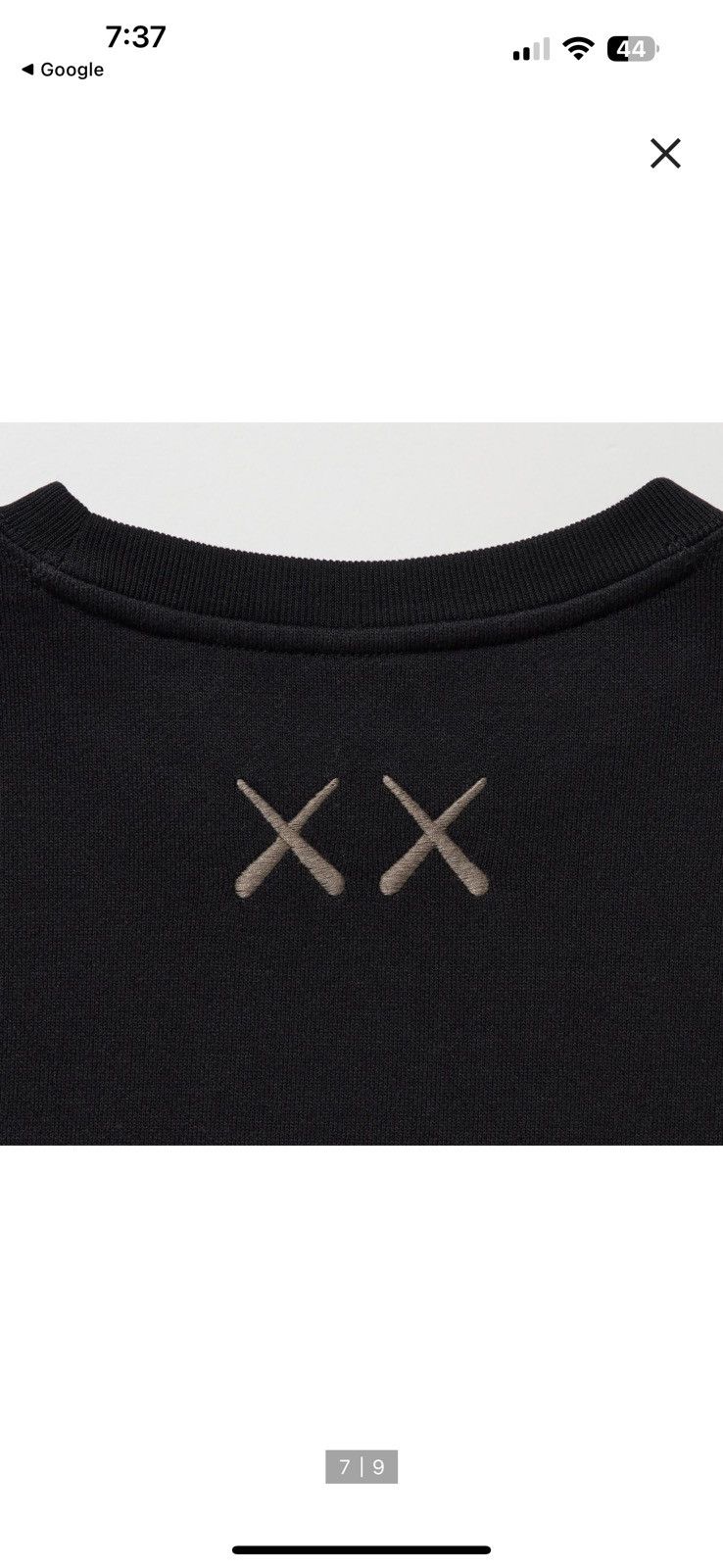 Kaws × Uniqlo Kaws Long Sleeve Sweatshirt (Black) Size US L / EU 52-54 / 3 - 7 Thumbnail