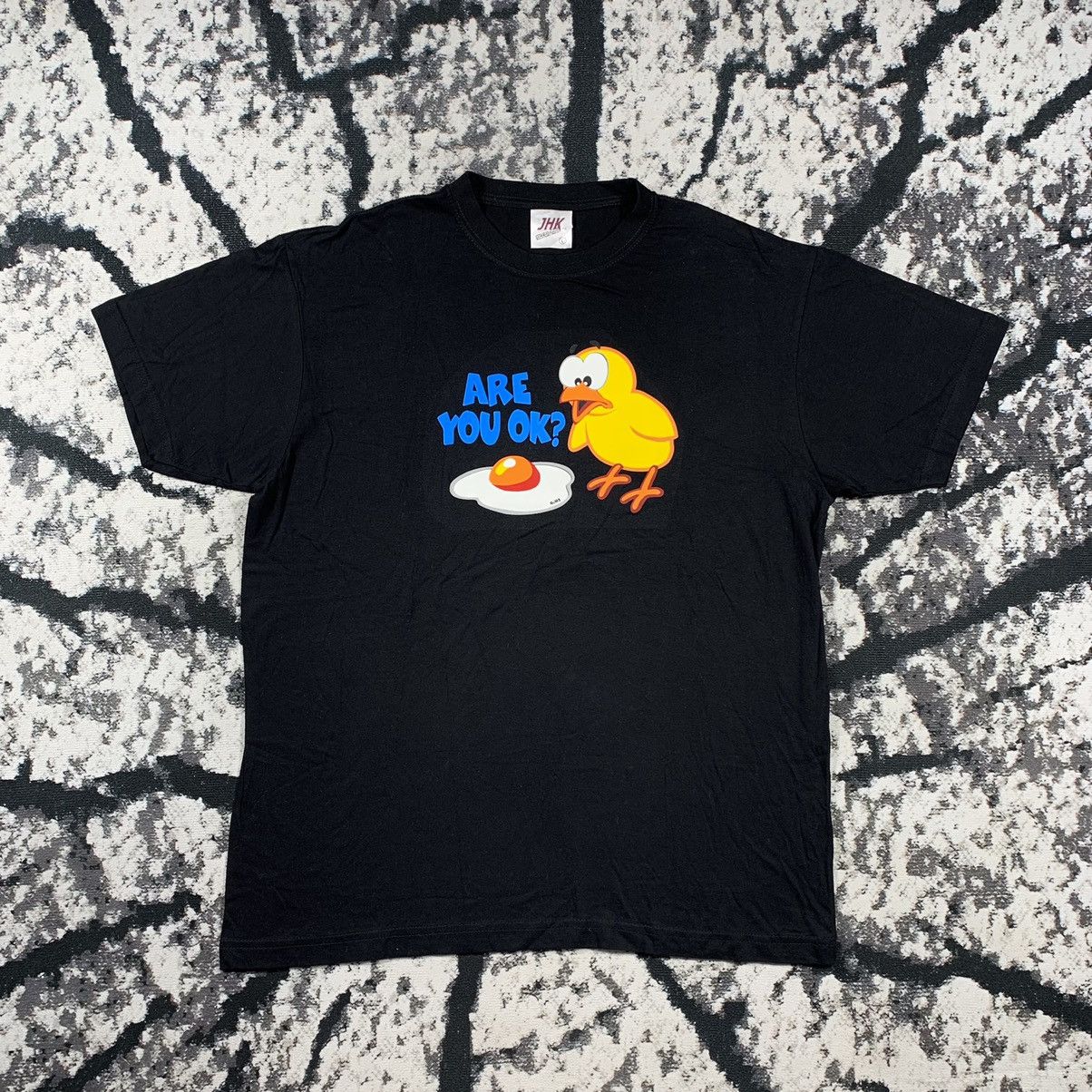 Vintage Funny Print Chicken T Shirt Tee Vintage Style Size US L / EU 52-54 / 3 - 1 Thumbnail