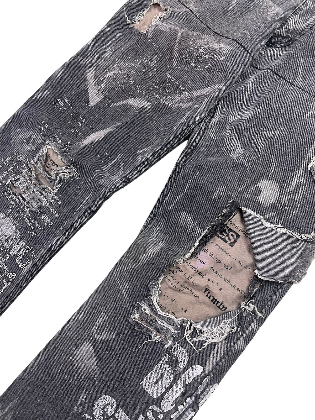 Japanese Brand × Seditionaries Japan Berning-Sho Distressed Denim Patchwork Jeans Size US 29 - 6 Thumbnail