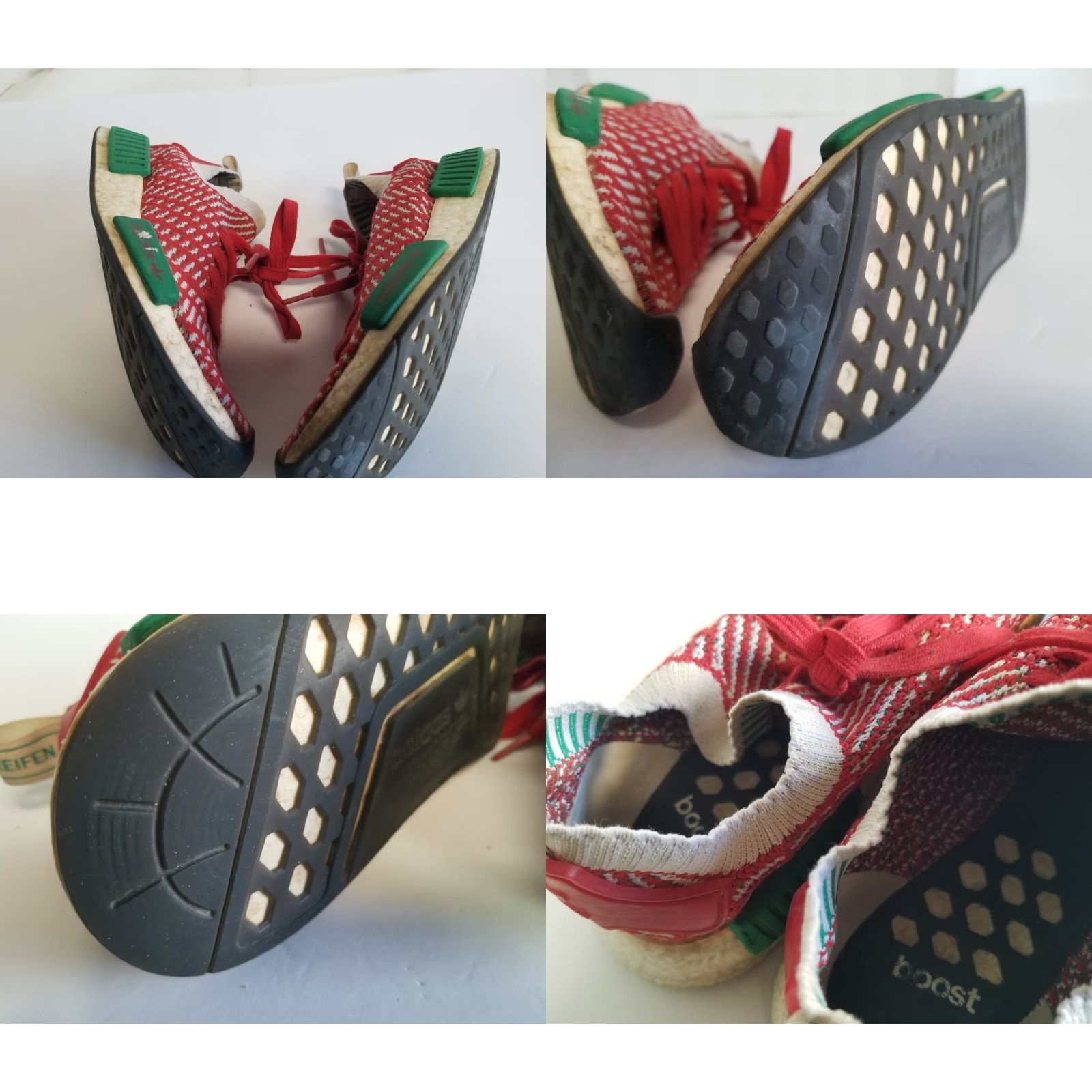 Adidas Adidas NMD R1 STLT Primeknit Christmas D96820 Sneaker Men Size 6 Red Green White Christmas Theme Shoes Low Top Size US 6 / EU 39 - 8 Thumbnail