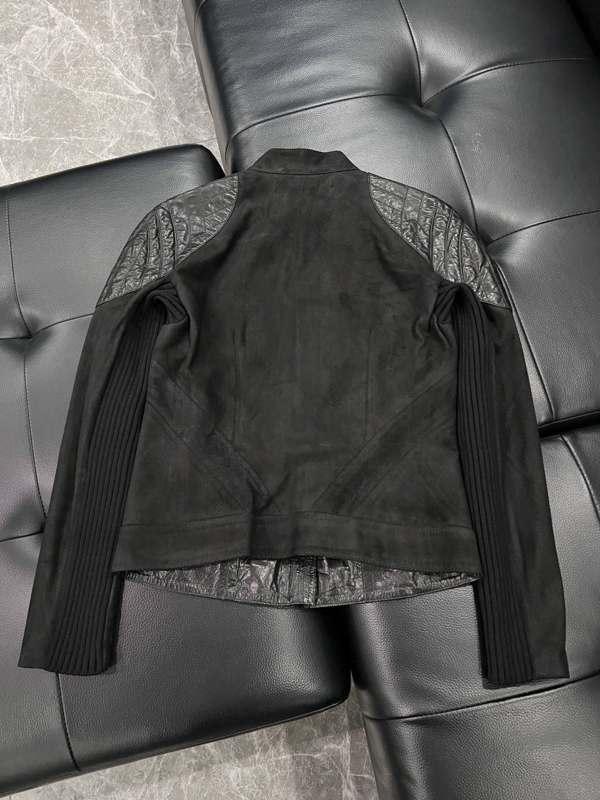 Gucci Gucci by Tom Ford 2000s Paneled Leather Biker Jacket Size US S / EU 44-46 / 1 - 2 Thumbnail