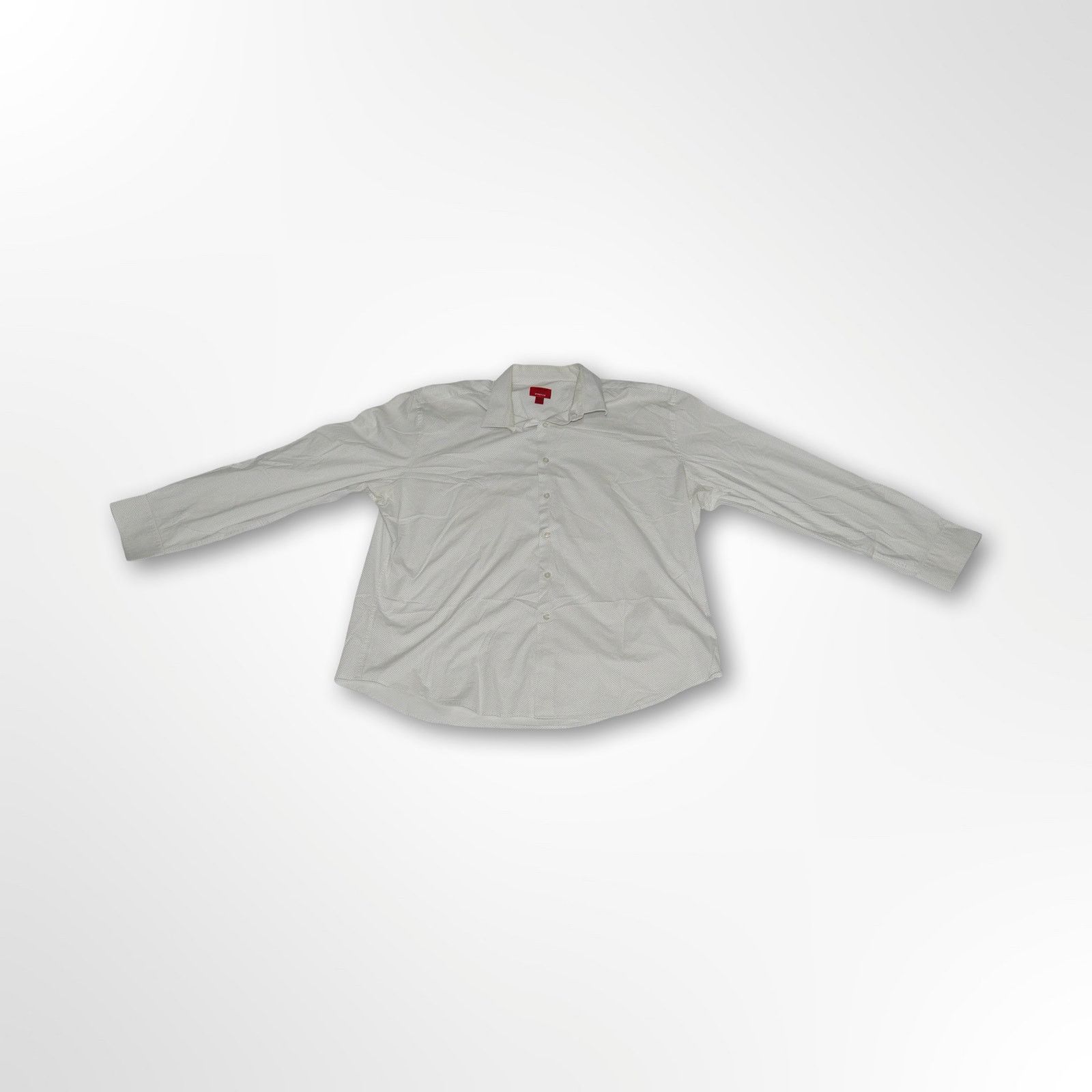 Alfani Alfani Men's White Micro-Dot Dress Shirt - 17-17.5, 34/35 Size US XL / EU 56 / 4 - 1 Thumbnail