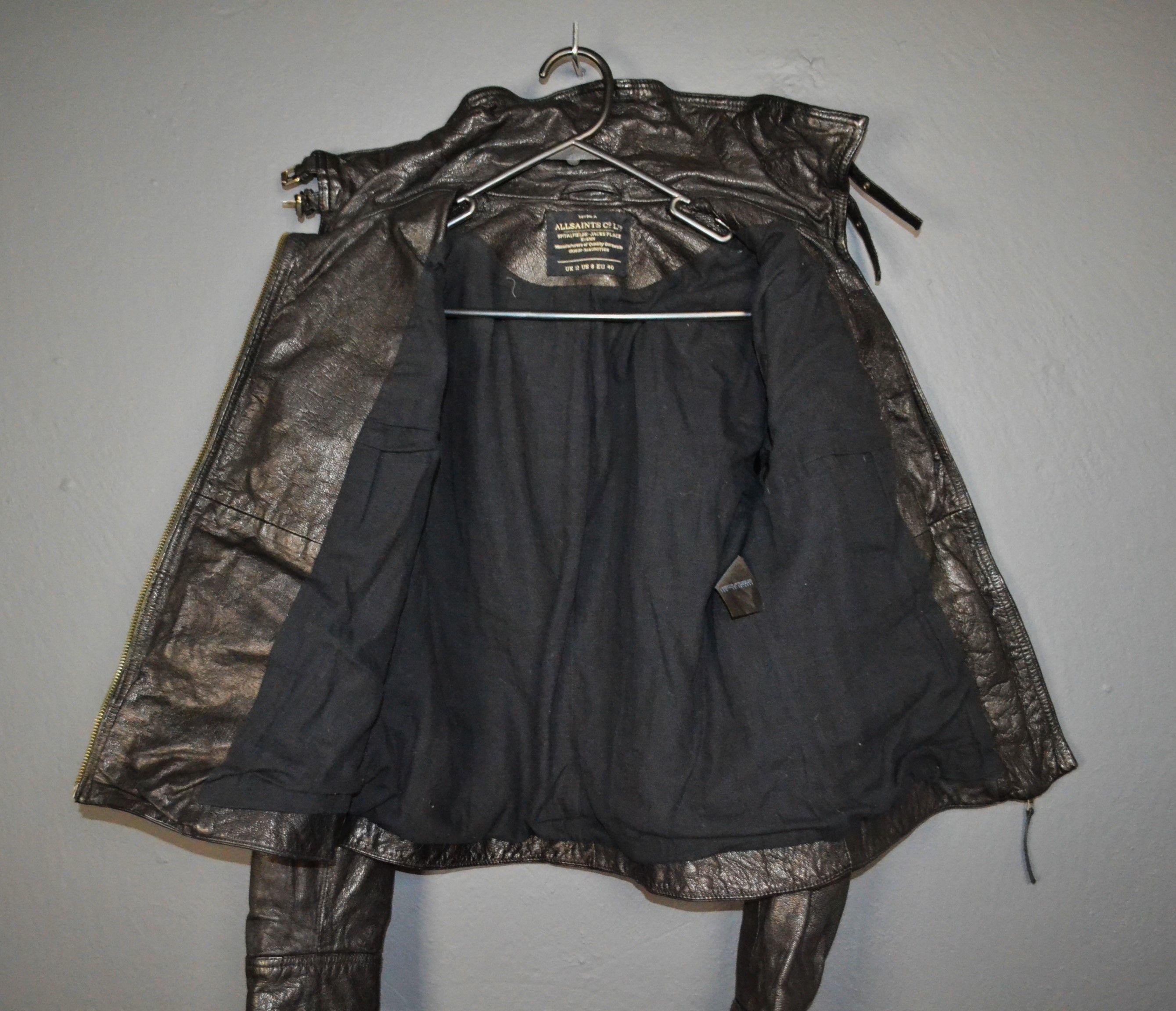 Allsaints All Saints Belvedere Leather Biker Jacket 8 US Size M / US 6-8 / IT 42-44 - 10 Thumbnail