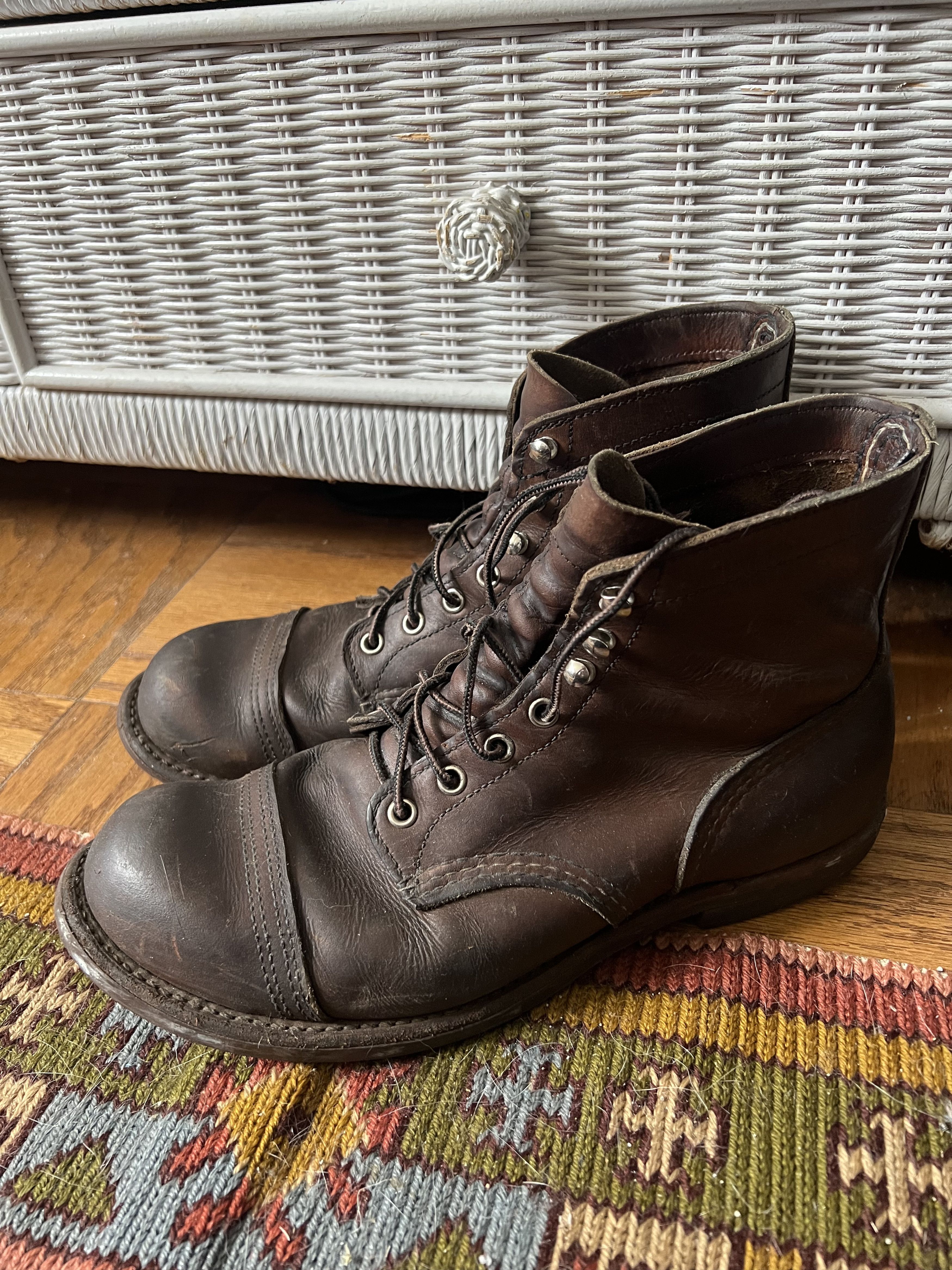 image of Red Wing Iron Ranger Shoes in Brown, Men's (Size 9.5)