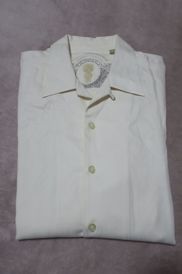Tommy Bahama All Silk off-White Camp Shirt Size US L / EU 52-54 / 3 - 1 Thumbnail