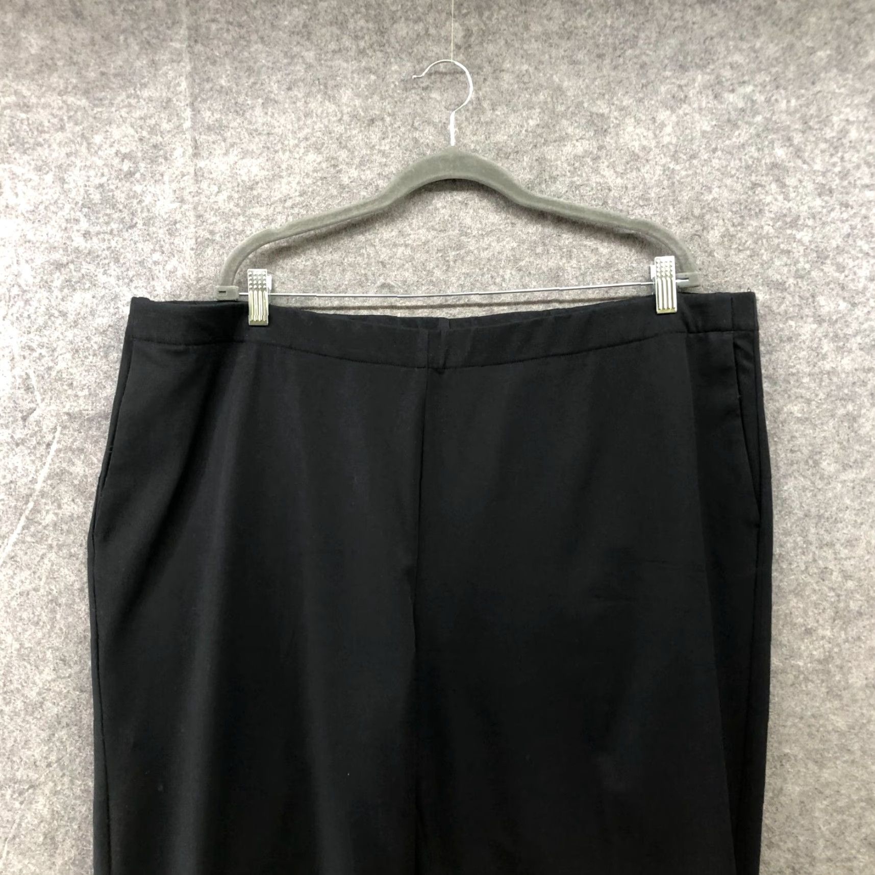 J. Jill J. Jill Pull On Dress Pants Womens Plus Size 24 Black Bi-Stretch Slim Leg Cuffed Dress Pants Shirt? Size 42" / US 20 - 3 Thumbnail