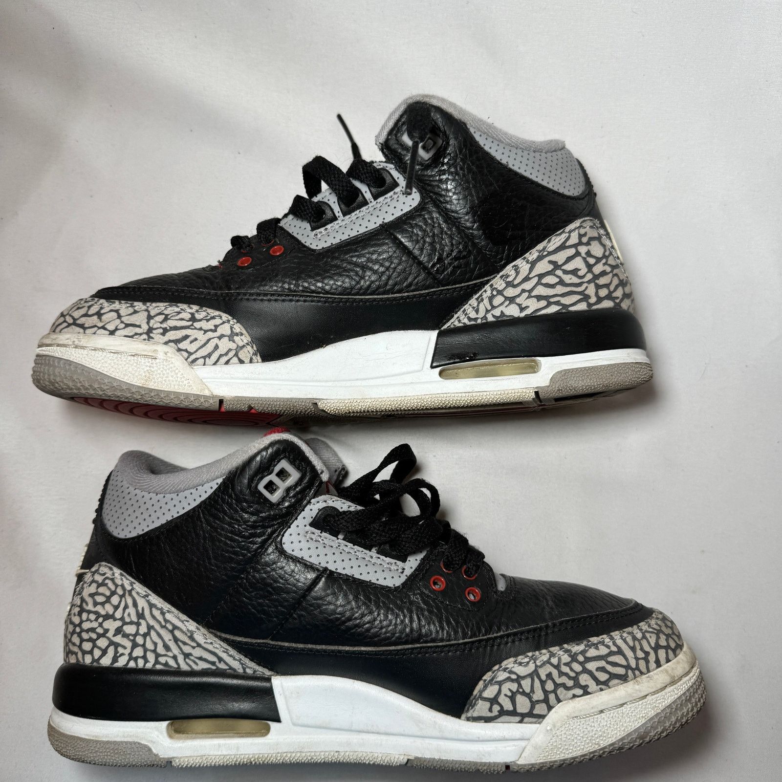 Jordan Brand × Nike Size 7 - Nike Air Jordan 3 Retro OG BG Black Cement 2018 Size US 7 / EU 40 - 3 Thumbnail