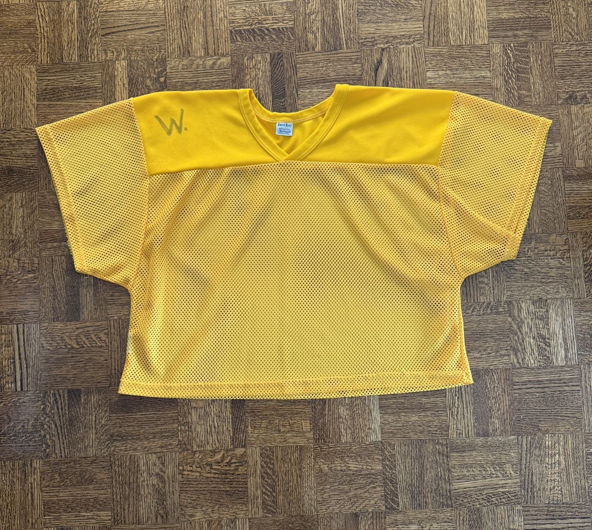 Vintage Vintage 80s Macgregor Mesh Cropped Football Practice Jersey Size US L / EU 52-54 / 3 - 1 Thumbnail