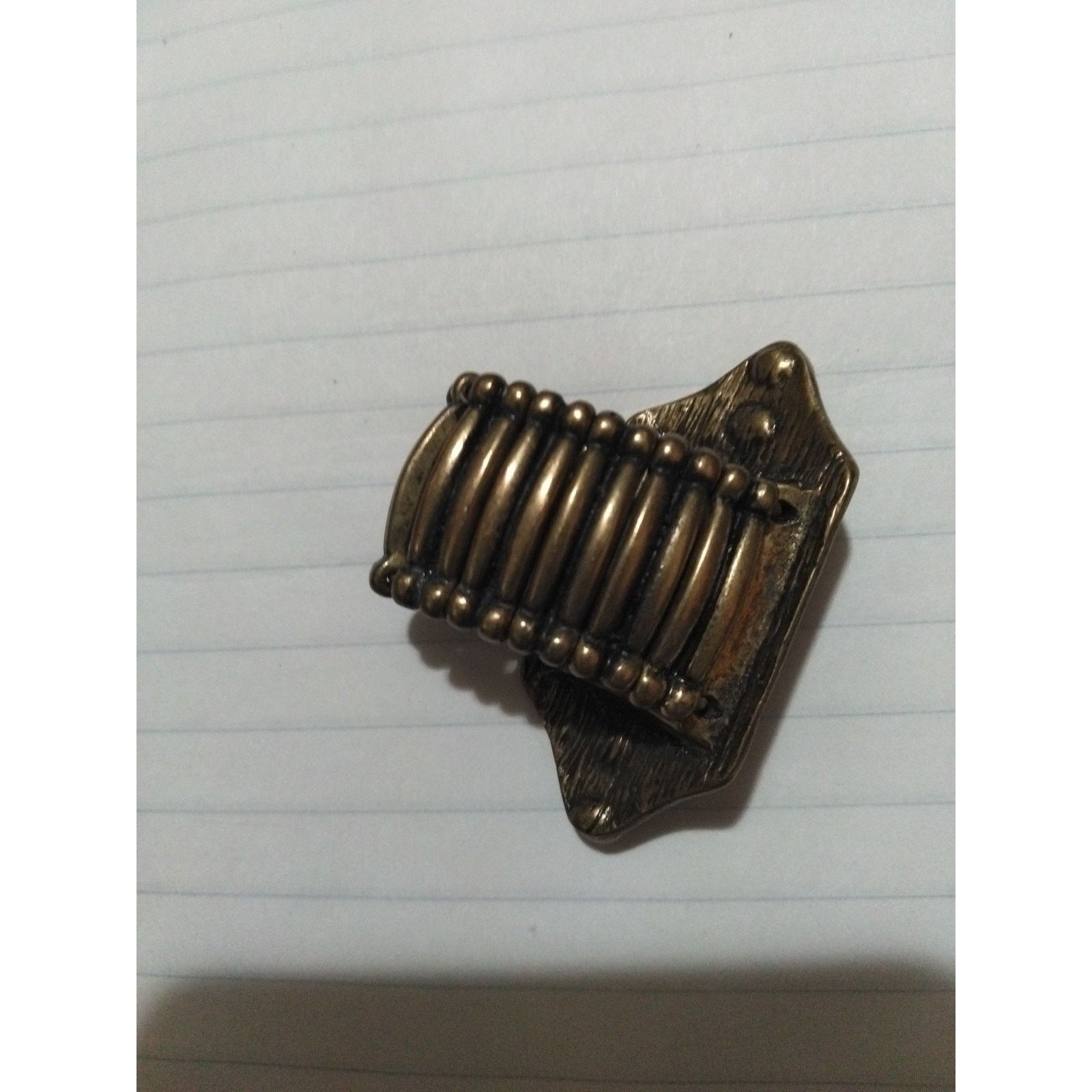 Other Bronze Big Stretch Ring Statement Piece Size ONE SIZE - 3 Thumbnail