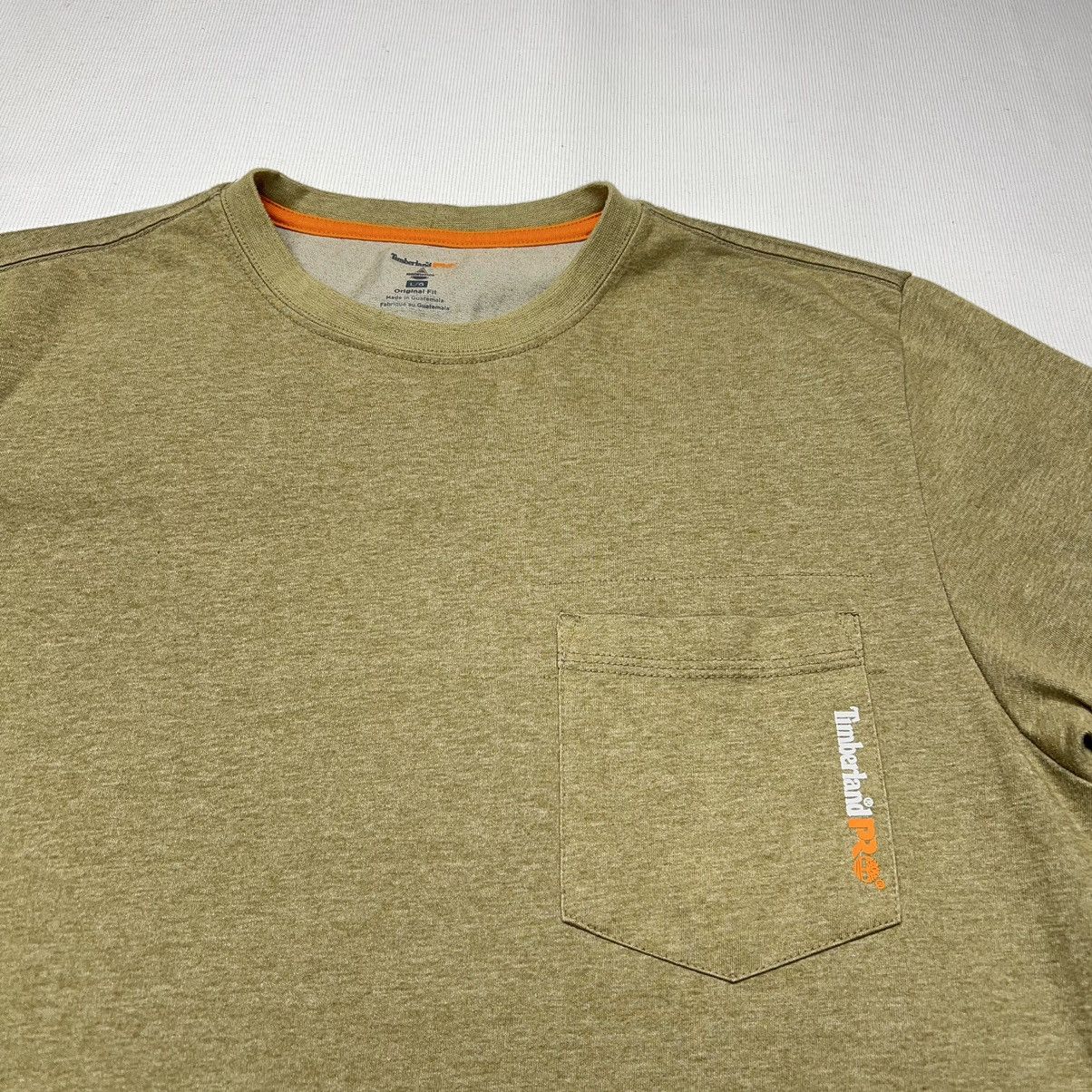 Timberland Timberland Pro Tee Shirt Green Pocket Wickwork Original Fit Size US L / EU 52-54 / 3 - 2 Thumbnail