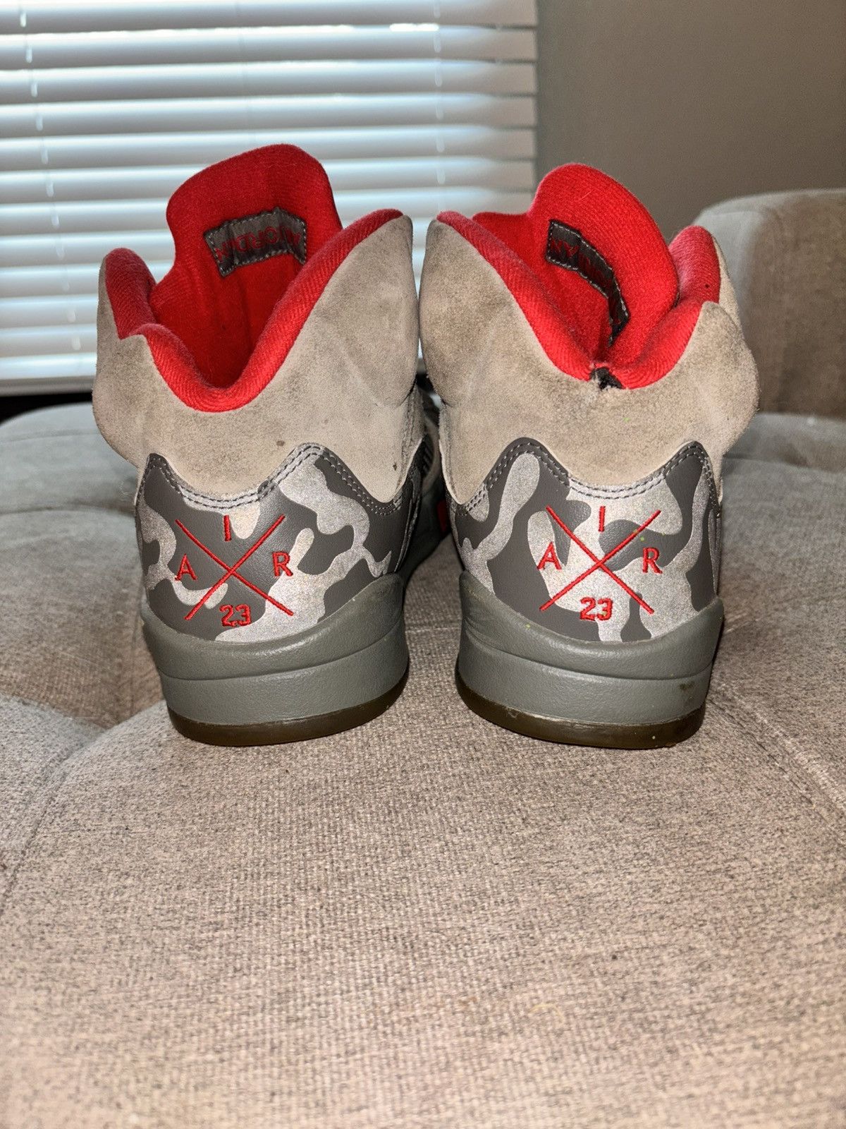 Nike Air Jordan 5 Retro P51 Camo Size US 9.5 / EU 42-43 - 5 Thumbnail