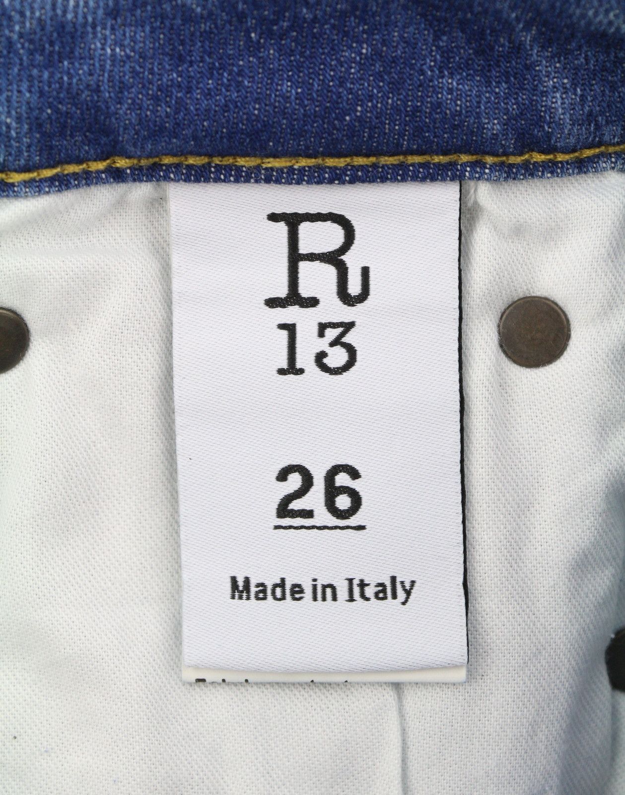 R13 KICK FIT 26 Jasper Stretch Faded Cropped Blue PS26 89042 Size 26" / US 2 / IT 38 - 9 Thumbnail