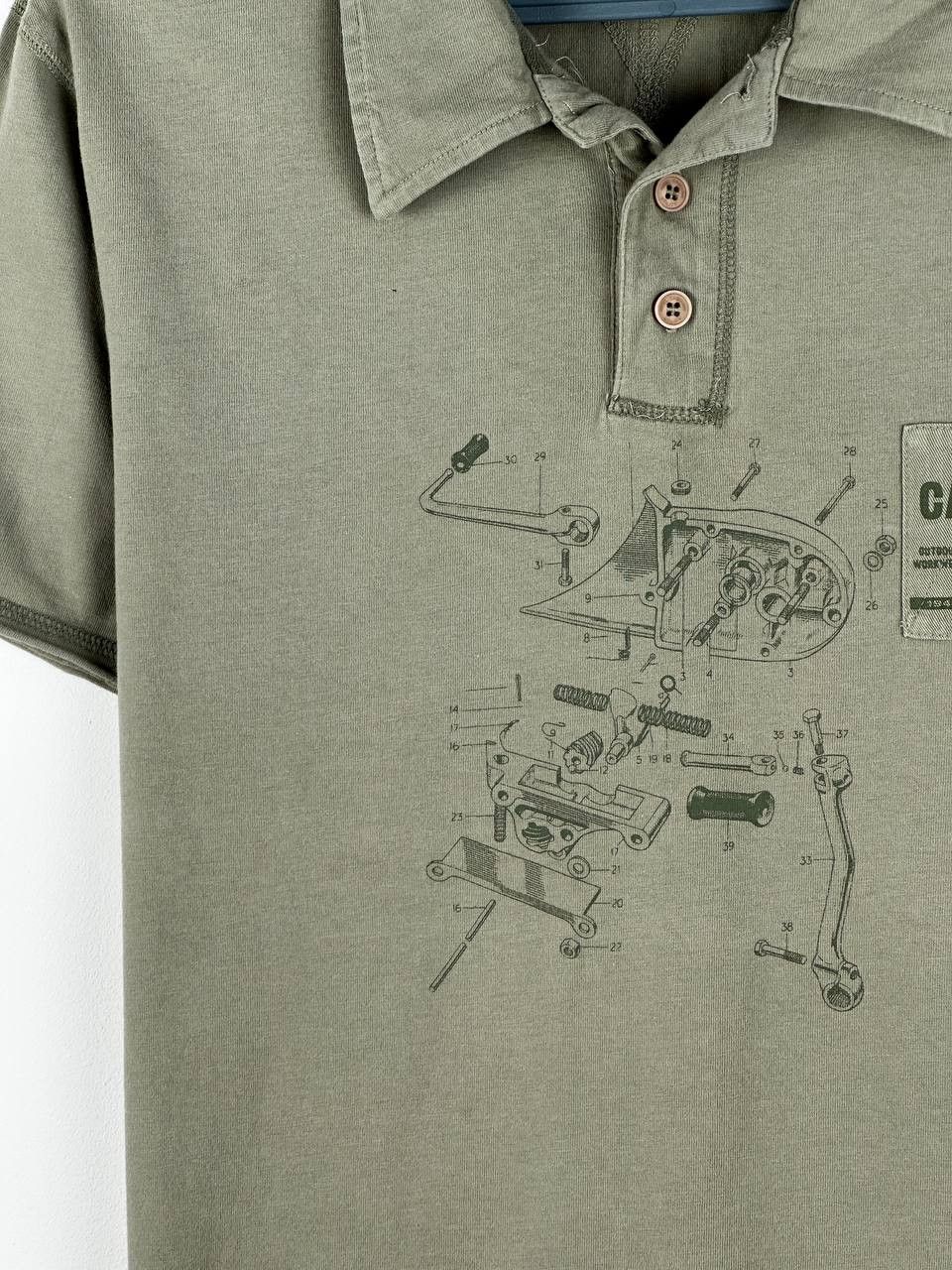 Nigel Cabourn Nigel Cabourn Utility Printed Polo Shirt Size US M / EU 48-50 / 2 - 6 Thumbnail