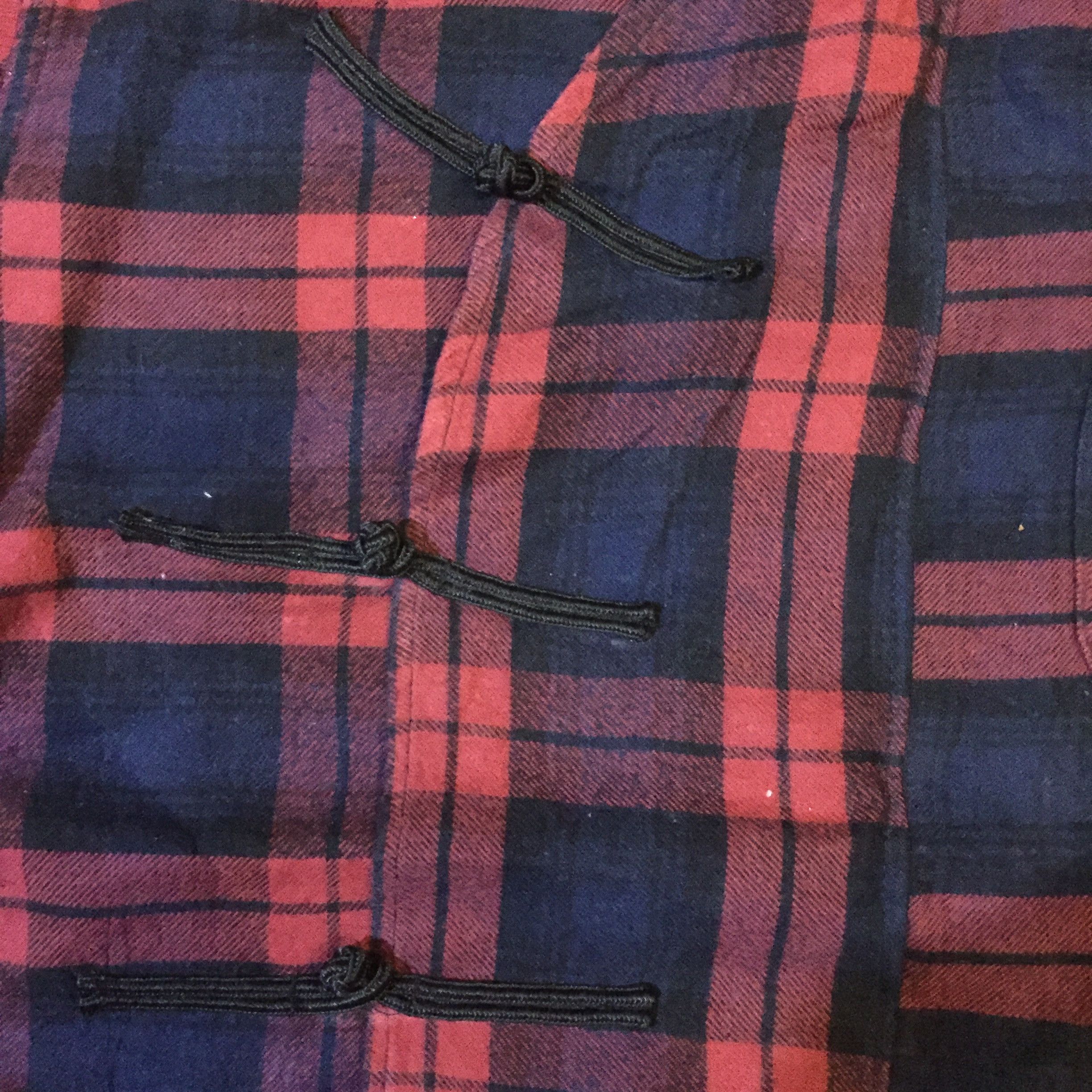 Muji Muji Chinese Cheongsam Boxy Shirt Flannel Reworked Size US L / EU 52-54 / 3 - 3 Thumbnail