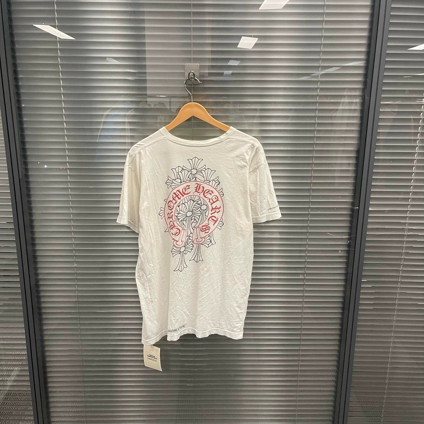 Chrome Hearts Chrome Hearts White Phantom Cross Horseshoe Short Tee Size US L / EU 52-54 / 3 - 2 Thumbnail