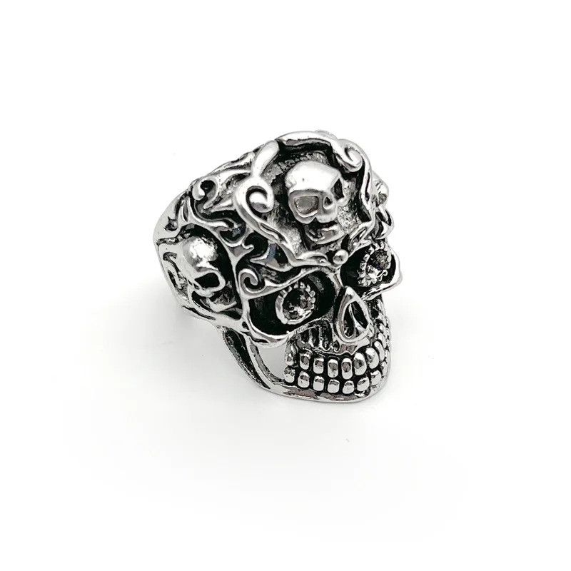 Japanese Brand Retro Skull Ring Size ONE SIZE - 5 Thumbnail