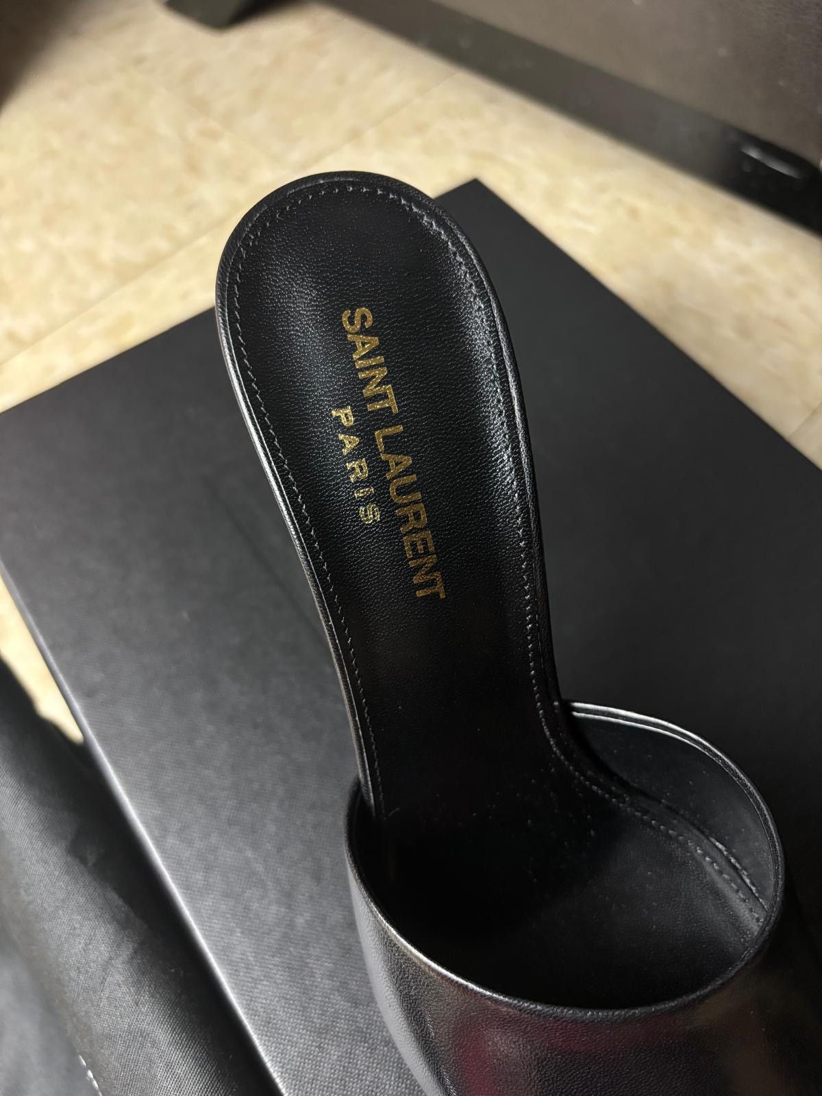 Saint Laurent Paris Saint Laurent LA 16 95 peep-toe mules Size US 7 / IT 37 - 5 Thumbnail