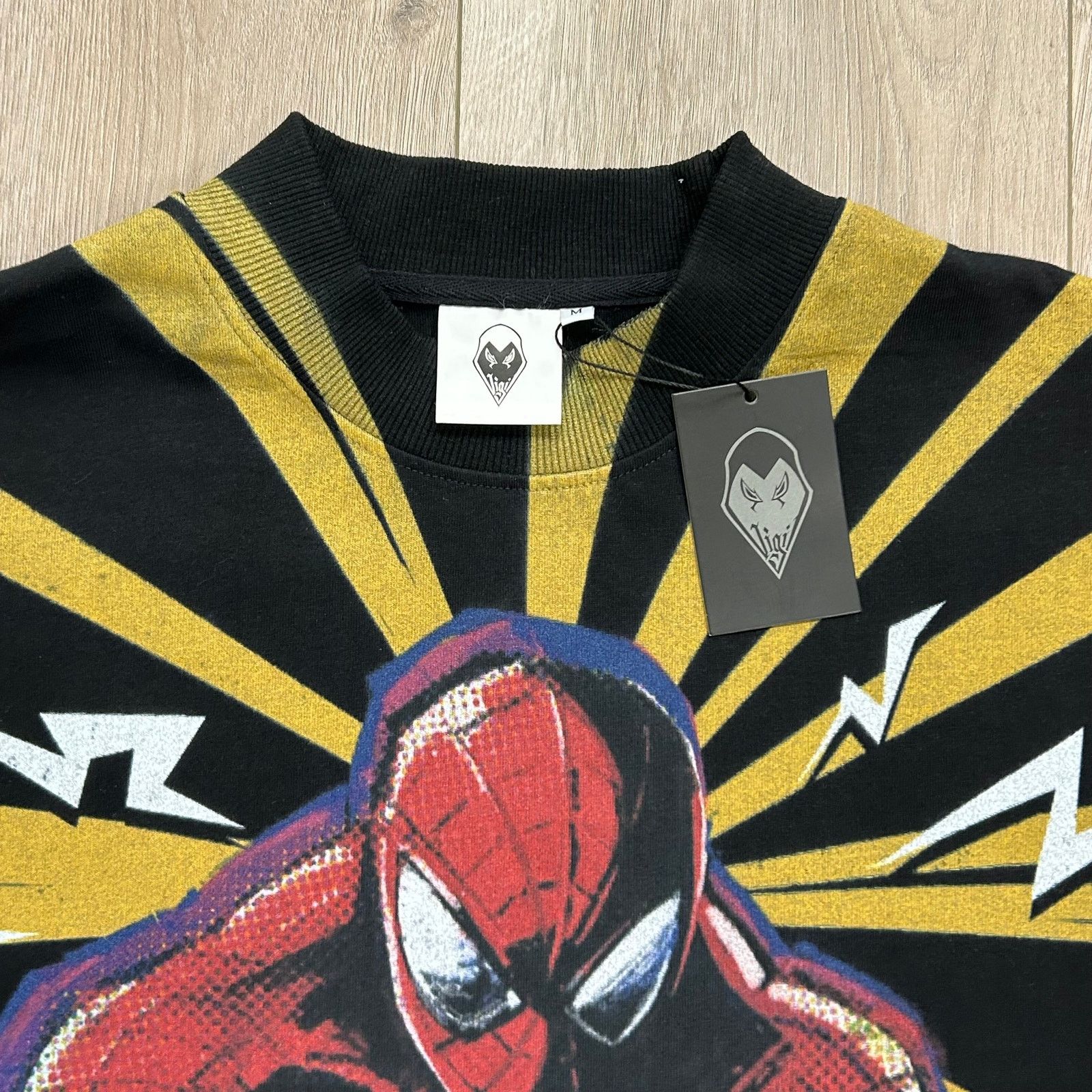 Marvel Comics Madebyvigil Arachnid Trip Aop Spiderman Tee T Shirt Black Size US M / EU 48-50 / 2 - 3 Thumbnail