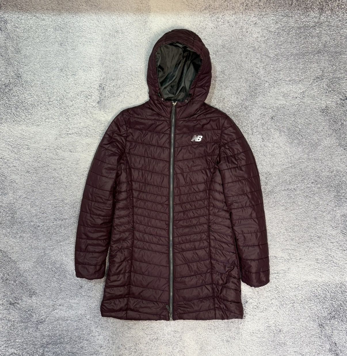 New Balance New Balance Long Puffer Jacket M Hooded Warm Coat Insulated Size M / US 6-8 / IT 42-44 - 1 Thumbnail
