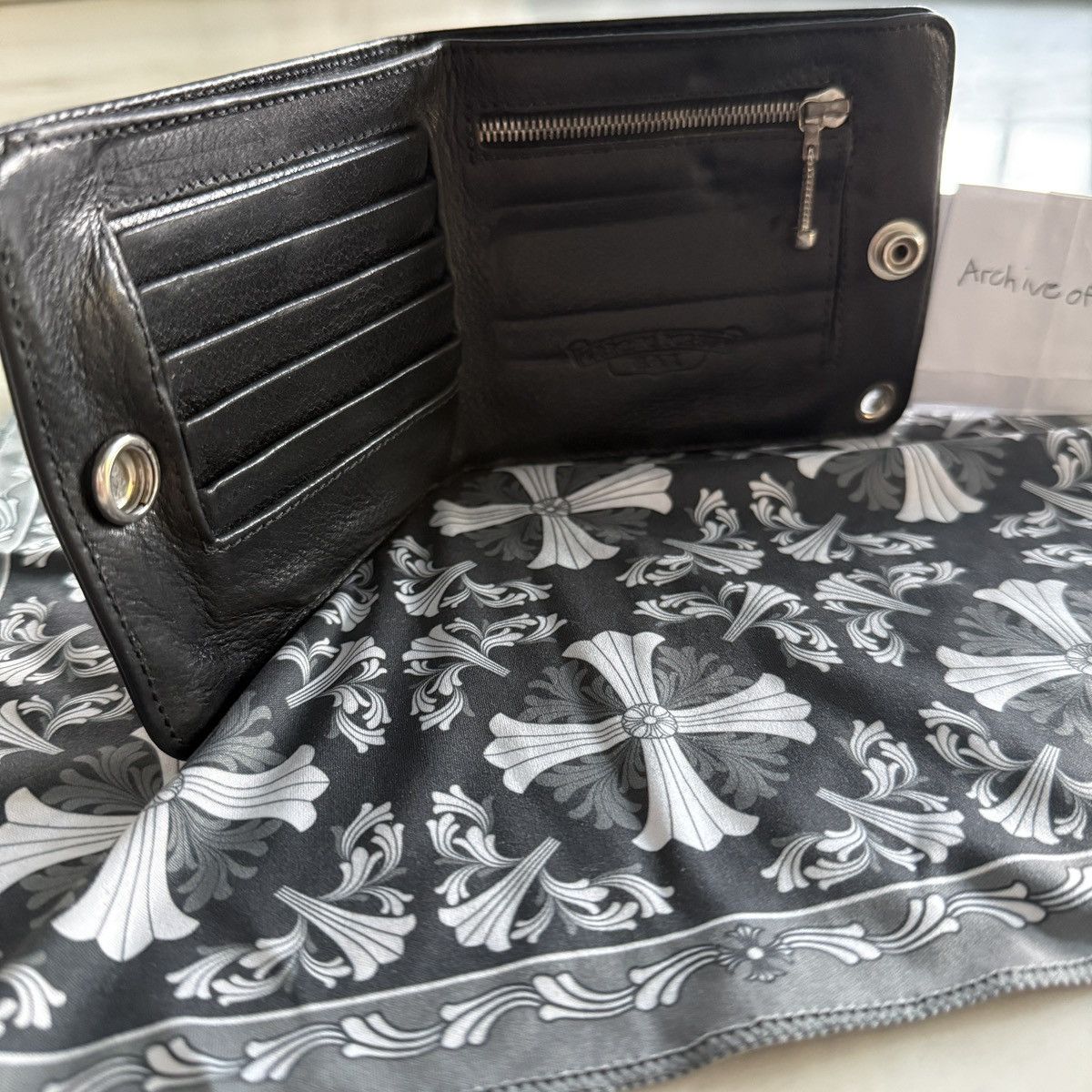 Chrome Hearts Chrome Hearts 1SNAP Button Leather Wallet Size ONE SIZE - 8 Thumbnail