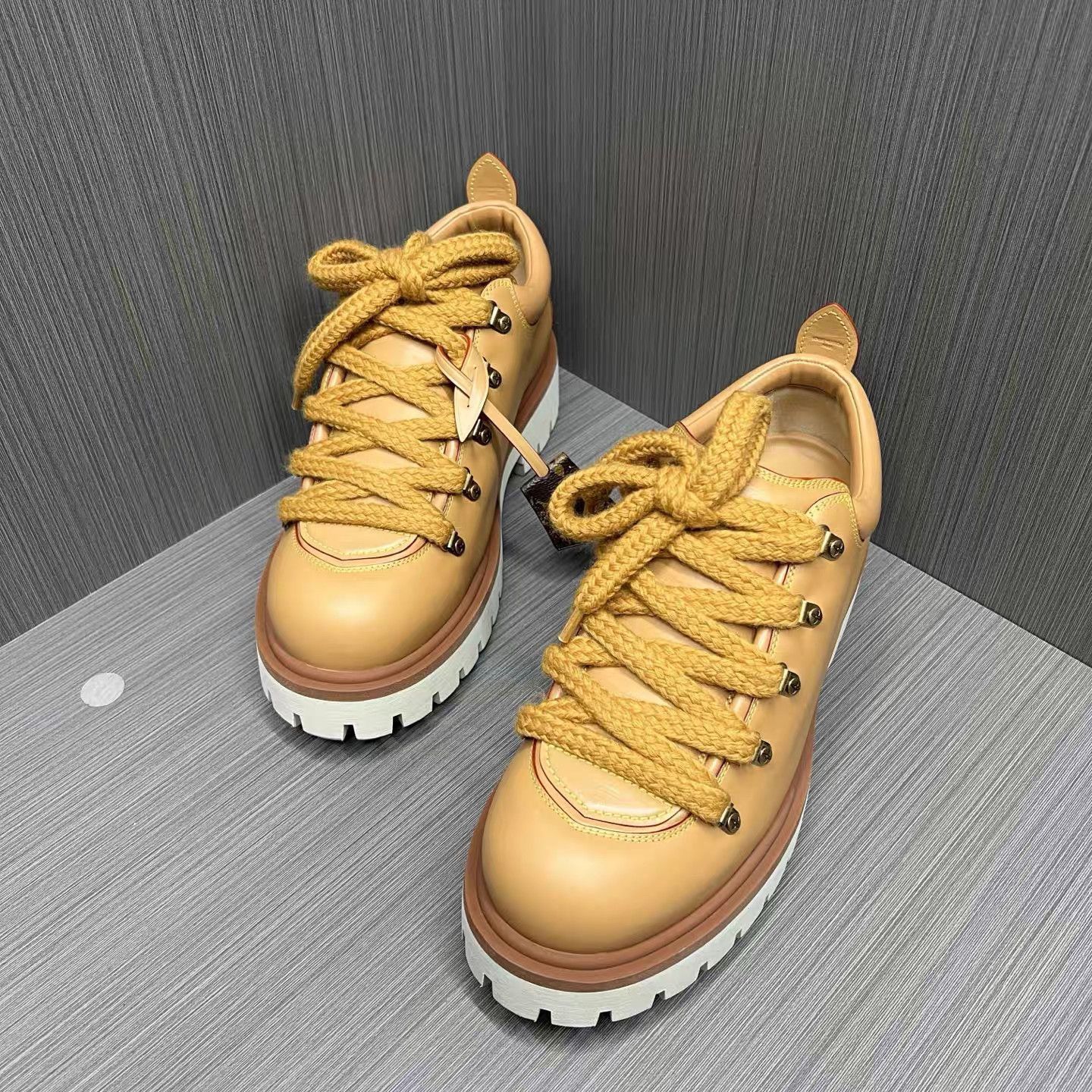 Louis Vuitton Brown Leather Lace-Up Boots Size 9 Size US 9 / EU 42 - 1 Thumbnail