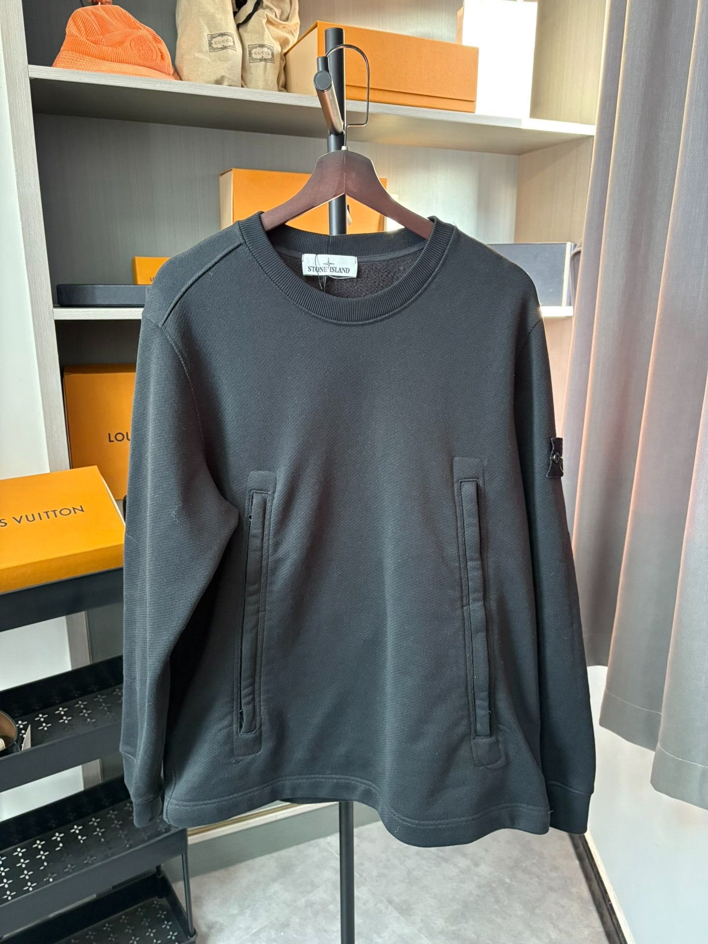 Stone Island Stone Island Black Hoodie XL Men Size US XL / EU 56 / 4 - 1 Thumbnail