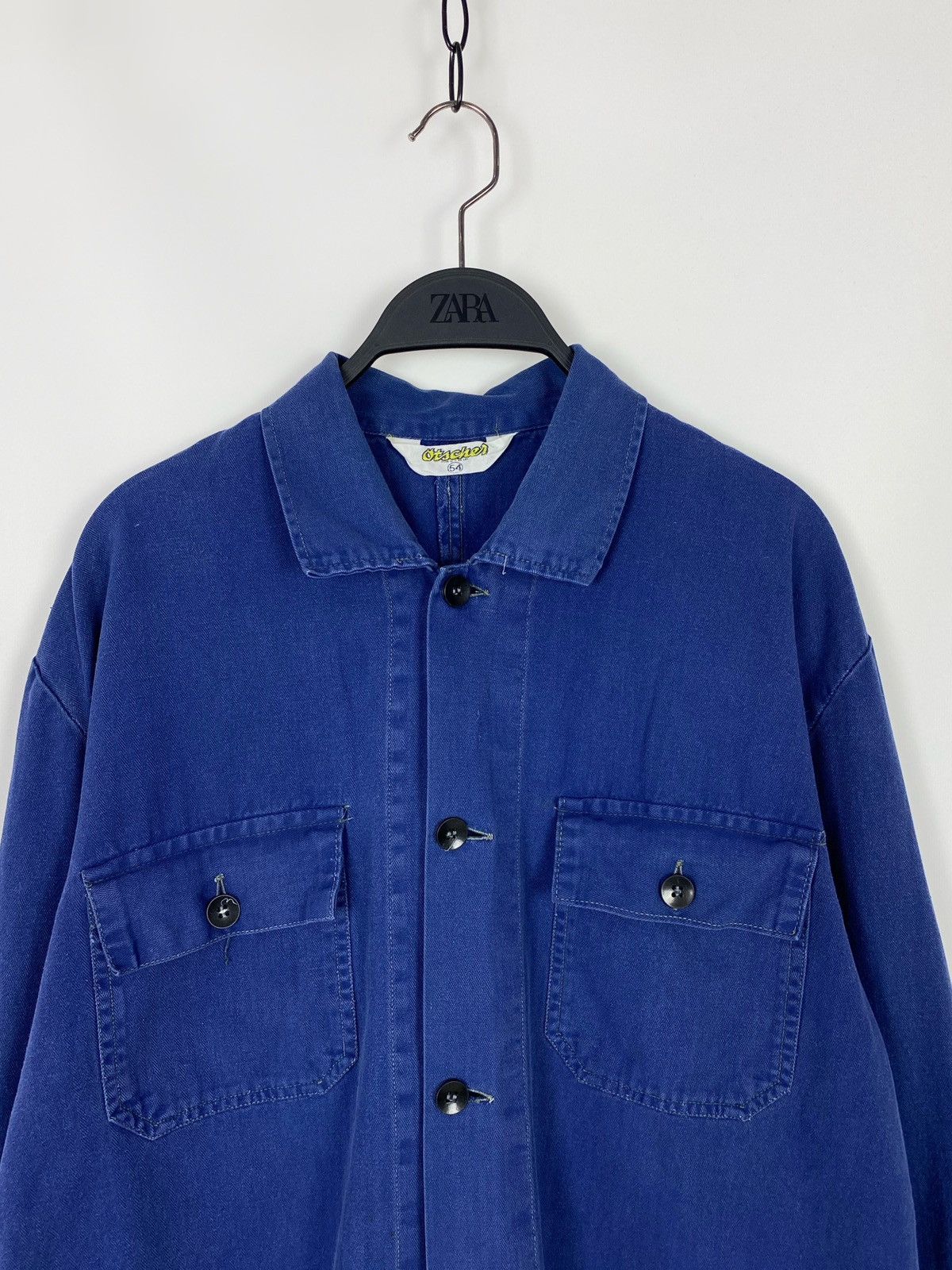 Vintage 80s Vintage Faded Otscher Austrip Work Jacket Size US L / EU 52-54 / 3 - 3 Thumbnail